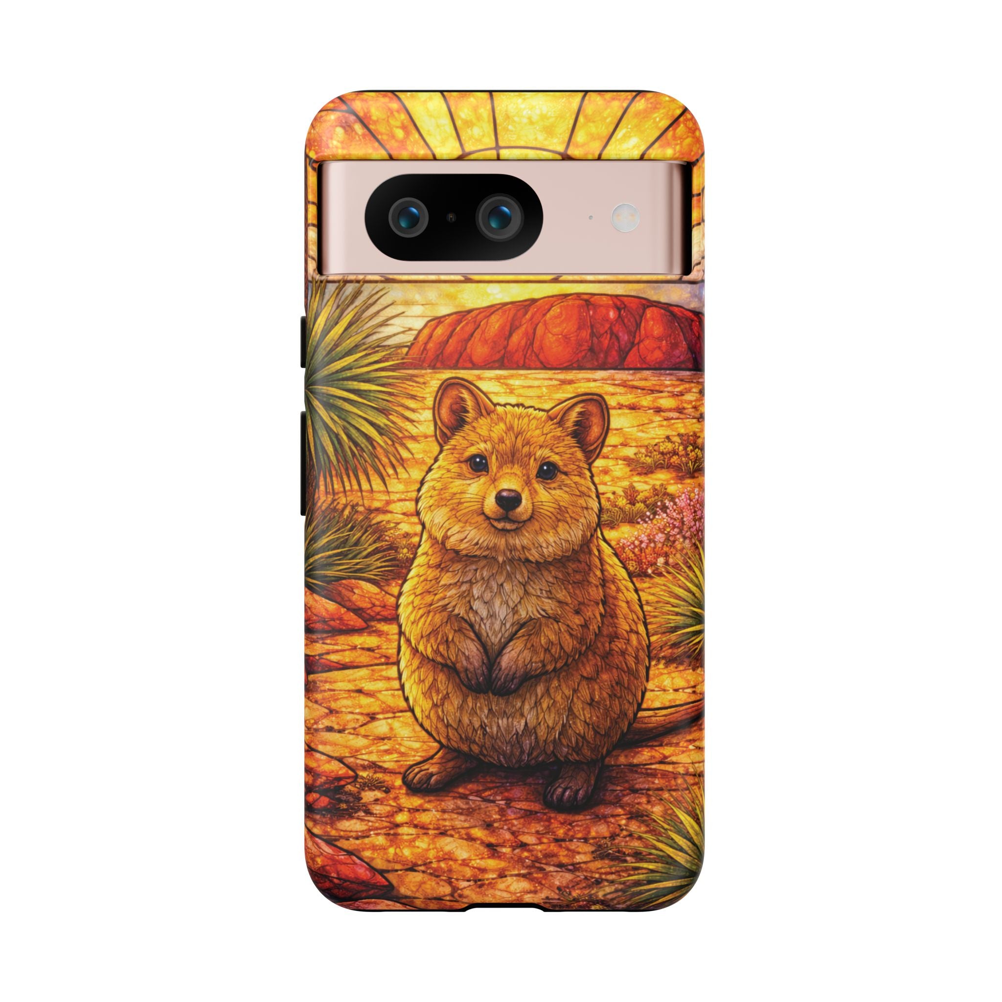 Quokka Stained-Glass Phone Case — Galaxy, iPhone & Pixel