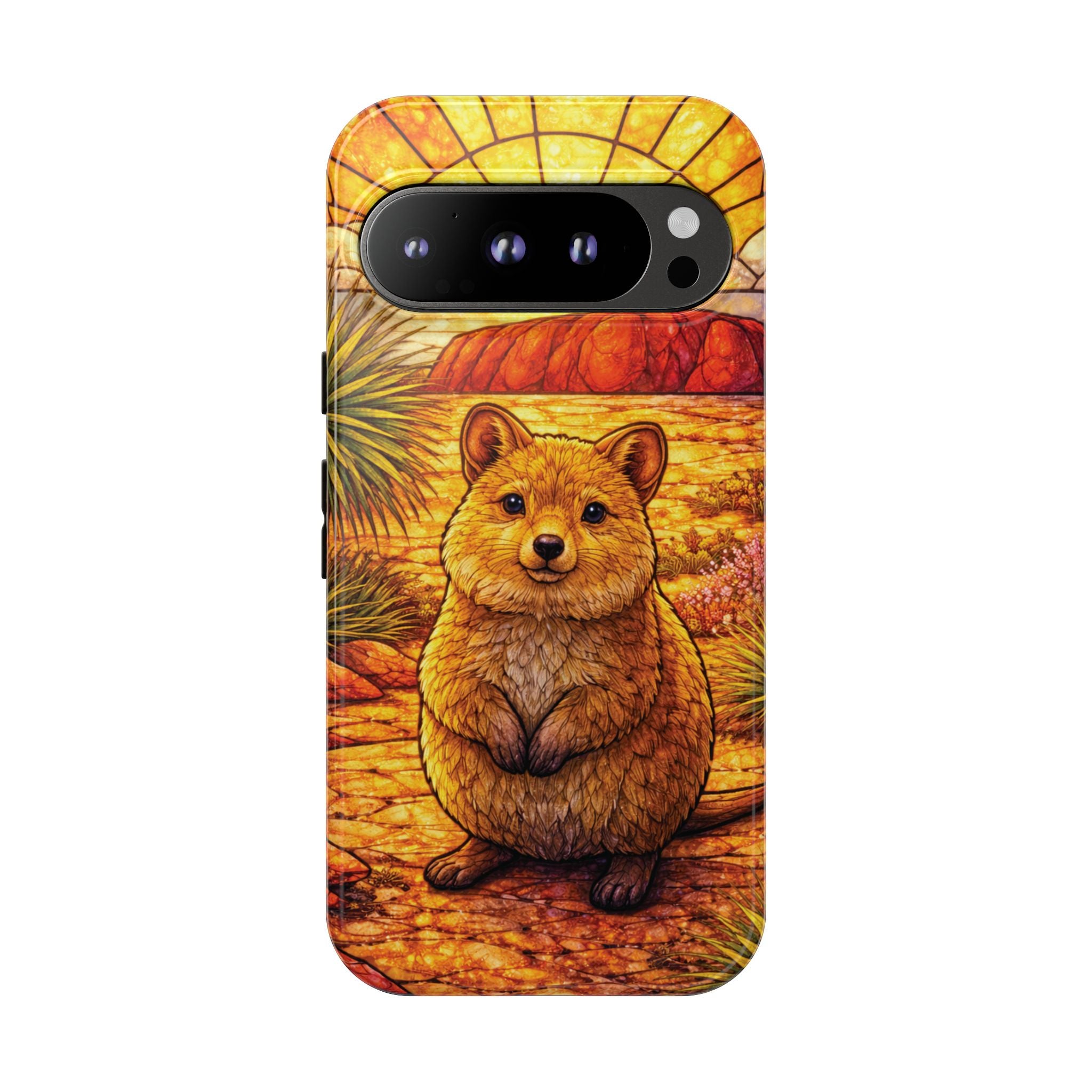 Quokka Stained-Glass Phone Case — Galaxy, iPhone & Pixel