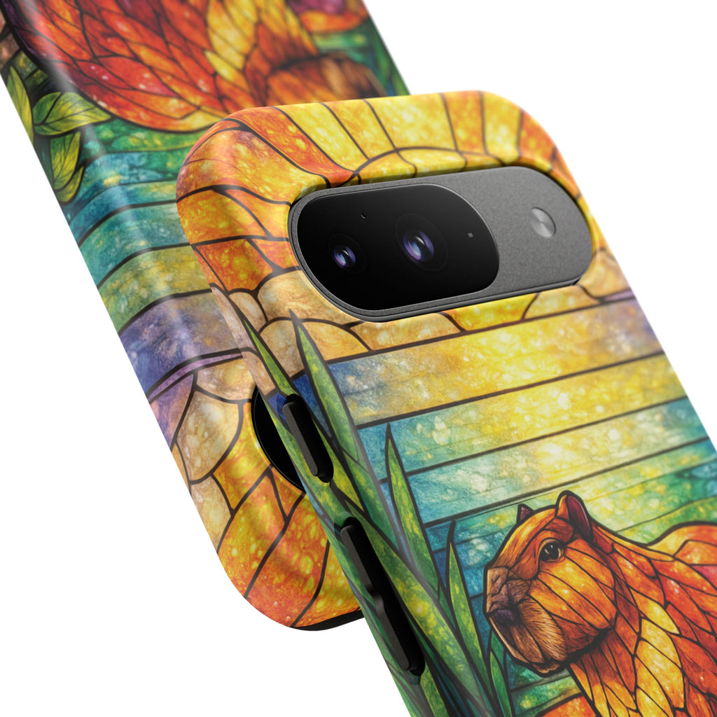 Capybara Stained Glass Galaxy Phone Case — "Tough Cases"
