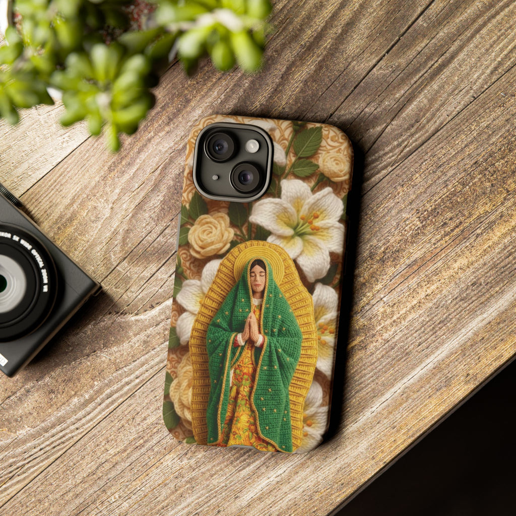 Sacred Our Lady of Guadalupe Virgin Mary Devotional Phone Case iPhone Samsung Galaxy Google Pixel Religious Textured Art Cover Gift