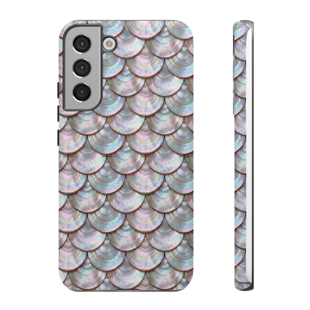 Mother of Pearl Scallop Scale Phone Case — Luxury Galaxy iPhone & Pixel
