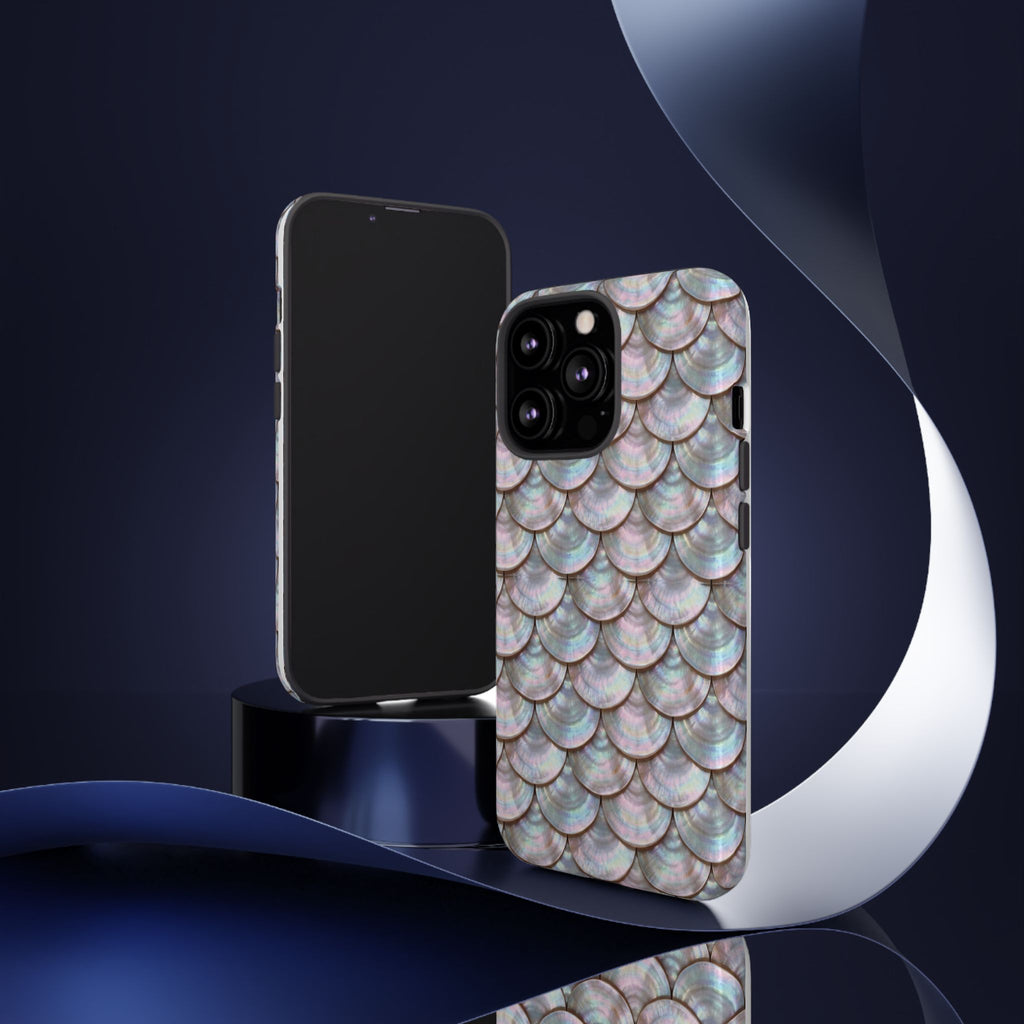 Mother of Pearl Scallop Scale Phone Case — Luxury Galaxy iPhone & Pixel