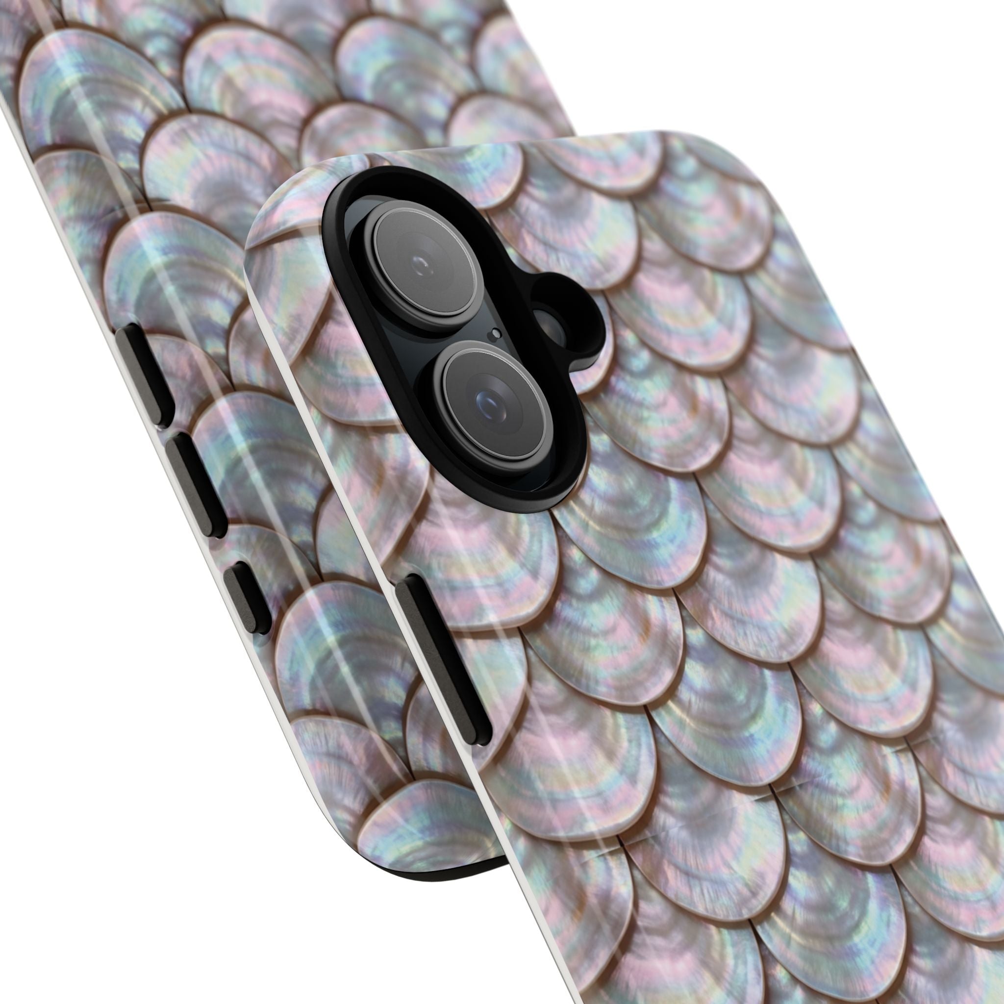 Mother of Pearl Scallop Scale Phone Case — Luxury Galaxy iPhone & Pixel