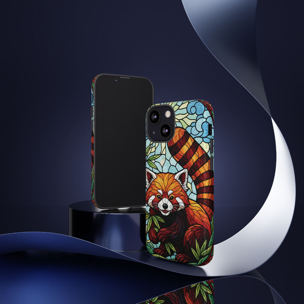 Red Panda Stained Glass Phone Case | Samsung iPhone Pixel