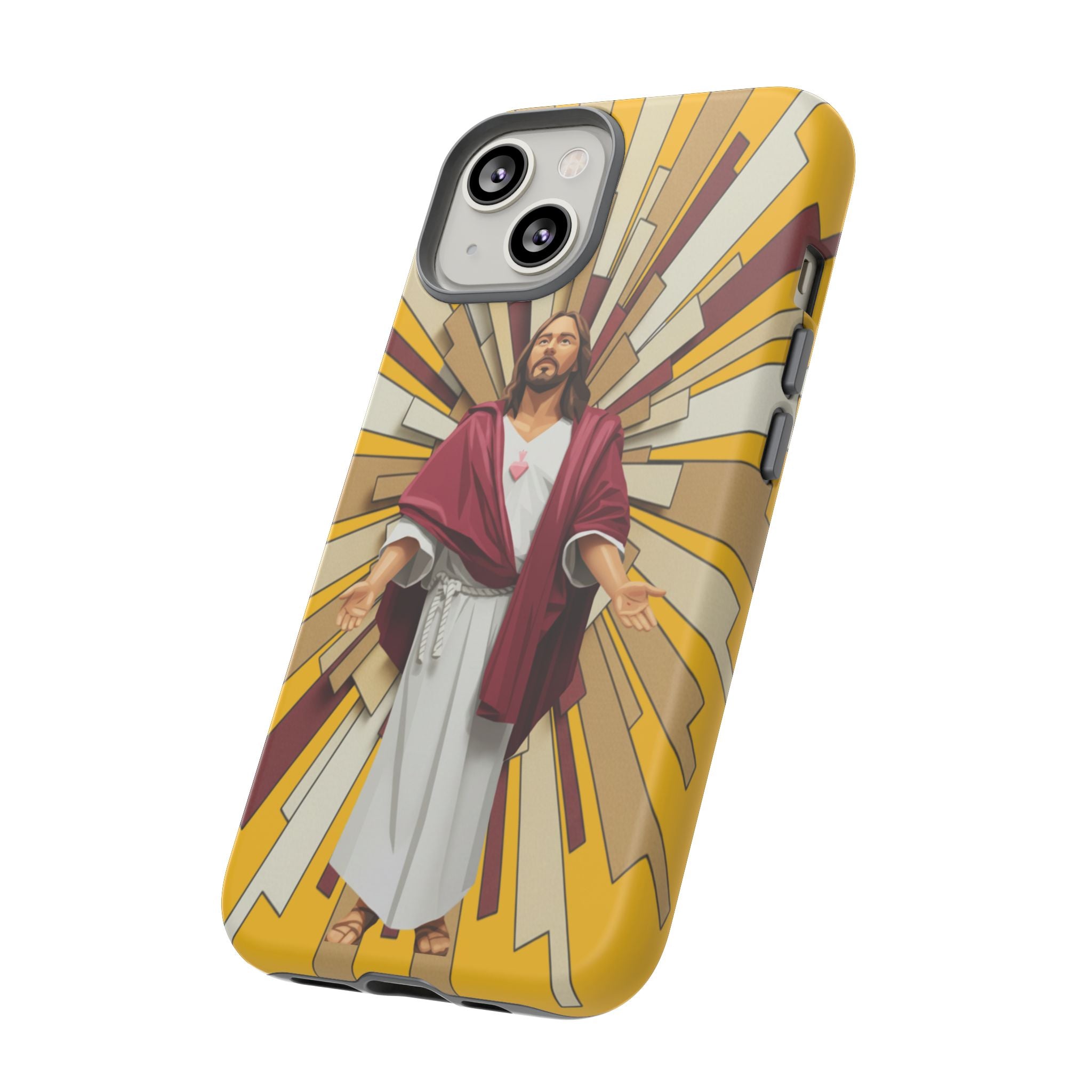 Radiant Jesus Art Phone Case | Christian Faith Inspirational Protective Cover