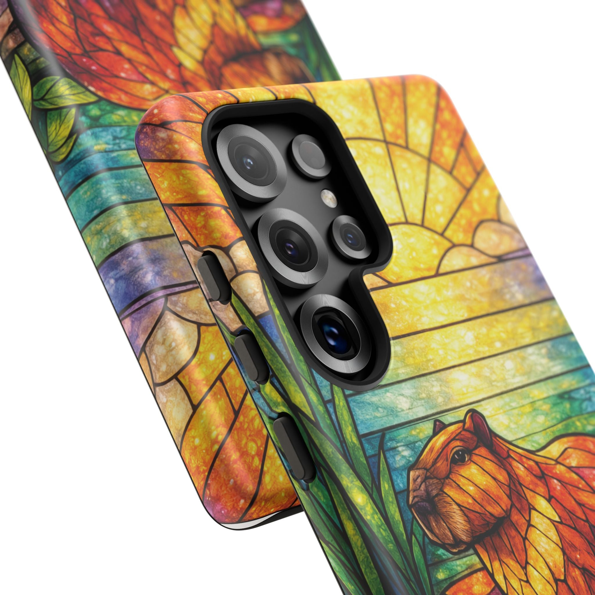 Capybara Stained Glass Galaxy Phone Case — "Tough Cases"