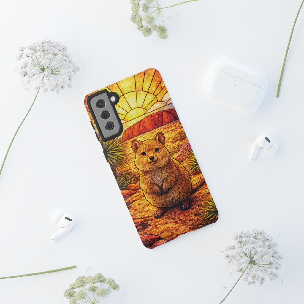 Quokka Stained-Glass Phone Case — Galaxy, iPhone & Pixel