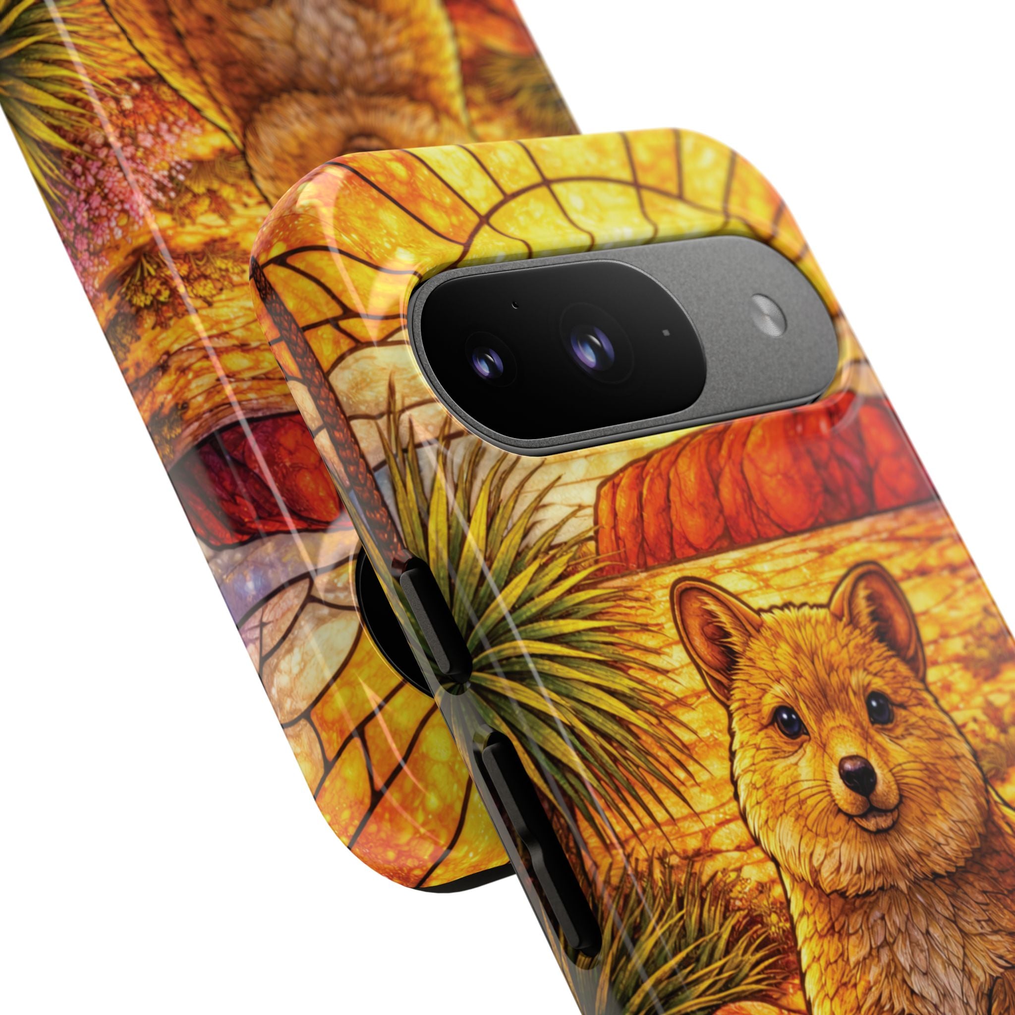Quokka Stained-Glass Phone Case — Galaxy, iPhone & Pixel