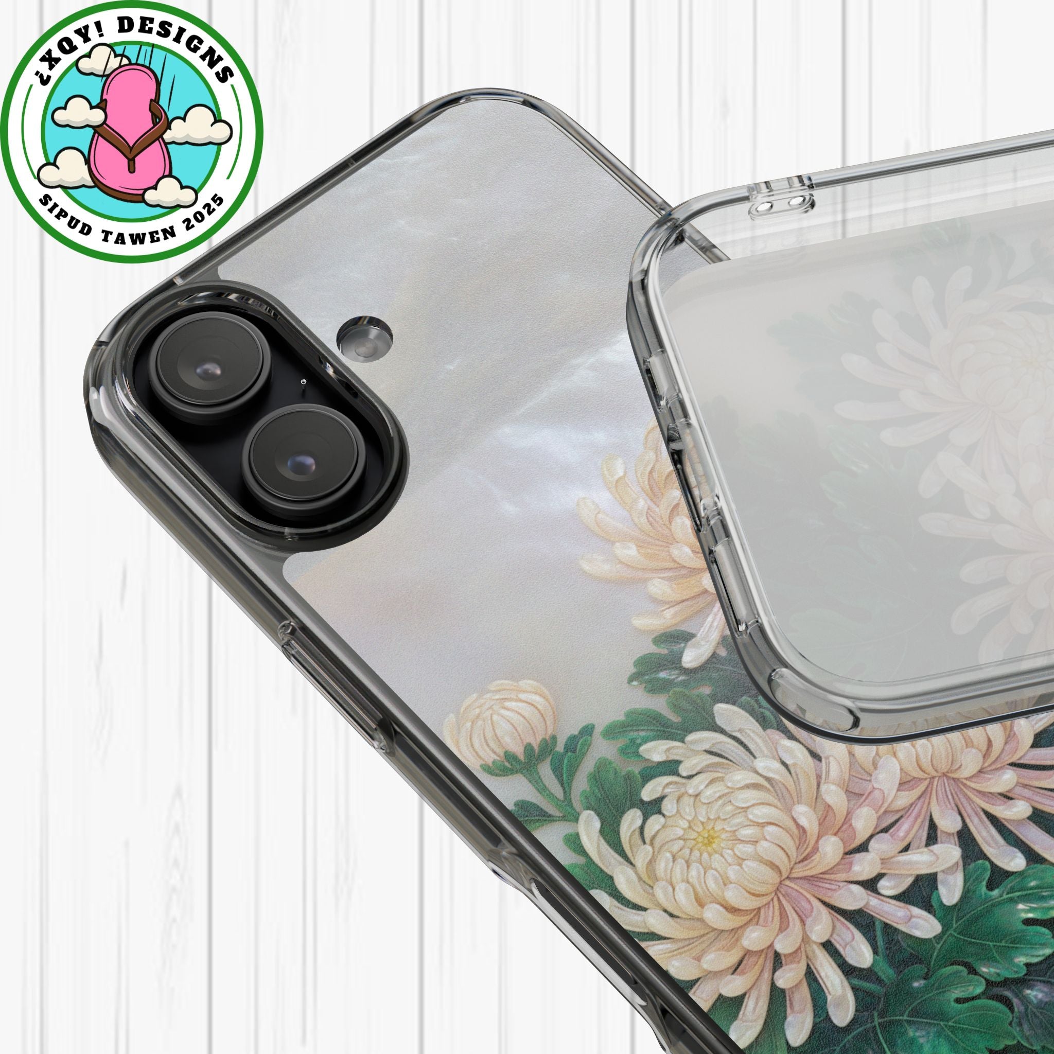 Mother of pearl inlay Phone Case Nacre art panel Chinese mother of pearl flowers Chrysanthemum wall art design elegant luxury  gift