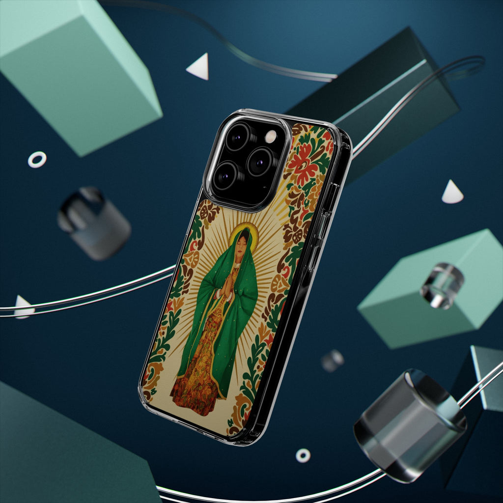 Virgin of Guadalupe Phone Case — Cut-Paper Style Religious Christian iPhone Samsung Pixel