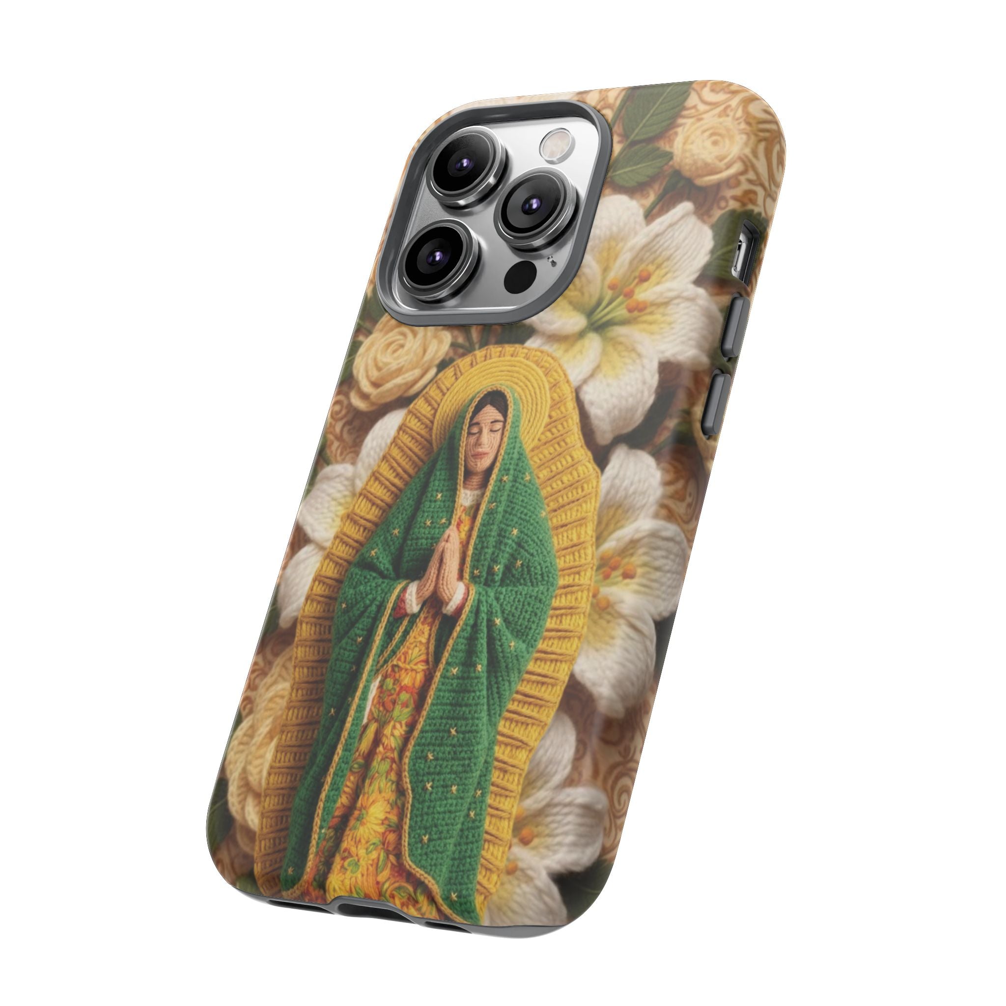 Sacred Our Lady of Guadalupe Virgin Mary Devotional Phone Case iPhone Samsung Galaxy Google Pixel Religious Textured Art Cover Gift