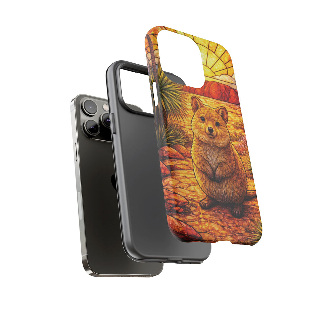 Quokka Stained-Glass Phone Case — Galaxy, iPhone & Pixel