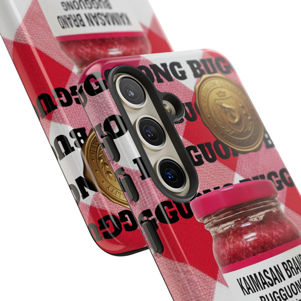 Red Gingham Phone Case Filipino Food Lover Gingham Pattern Phone Accessory Foodie Philippine Cuisine Lover Gift for Foodies