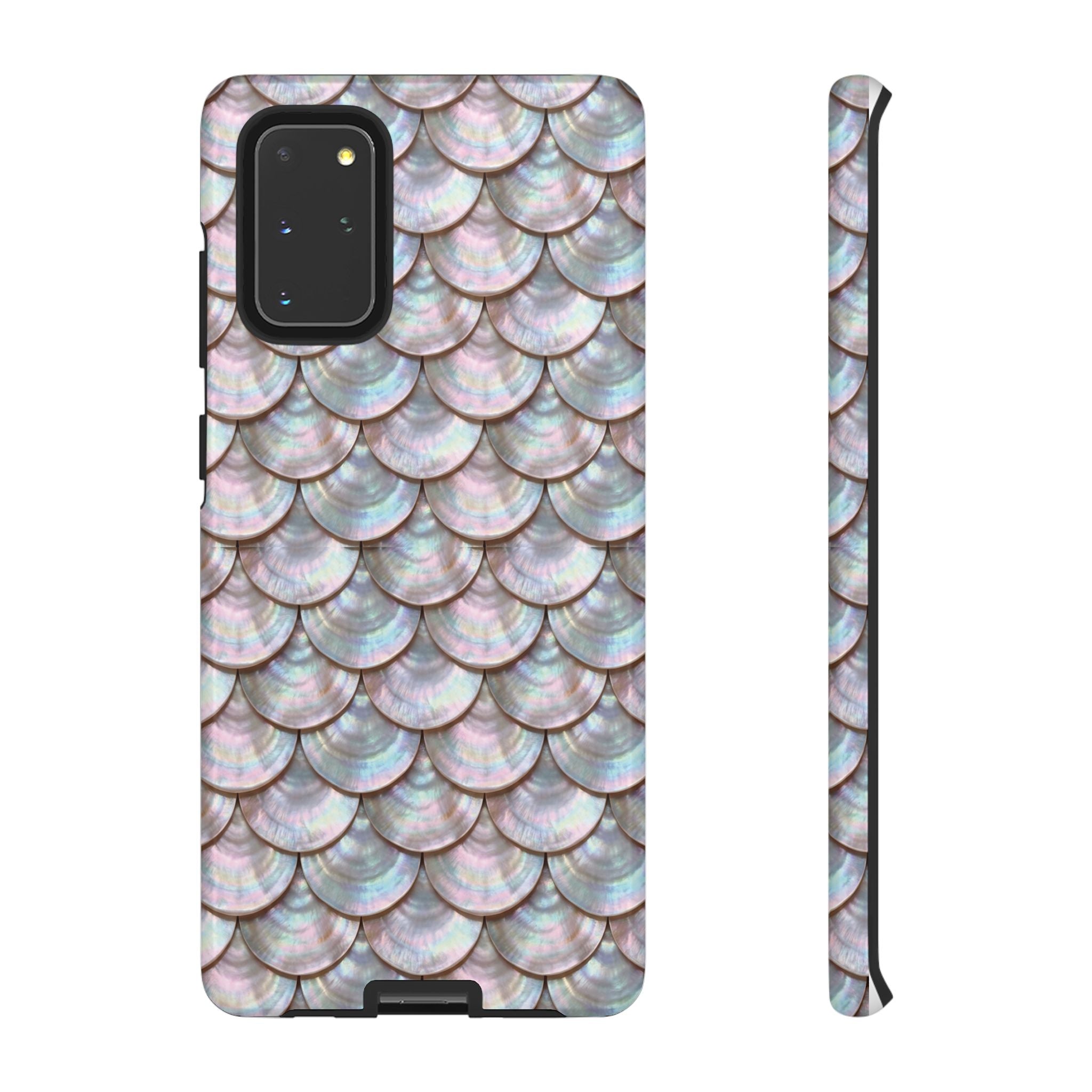 Mother of Pearl Scallop Scale Phone Case — Luxury Galaxy iPhone & Pixel