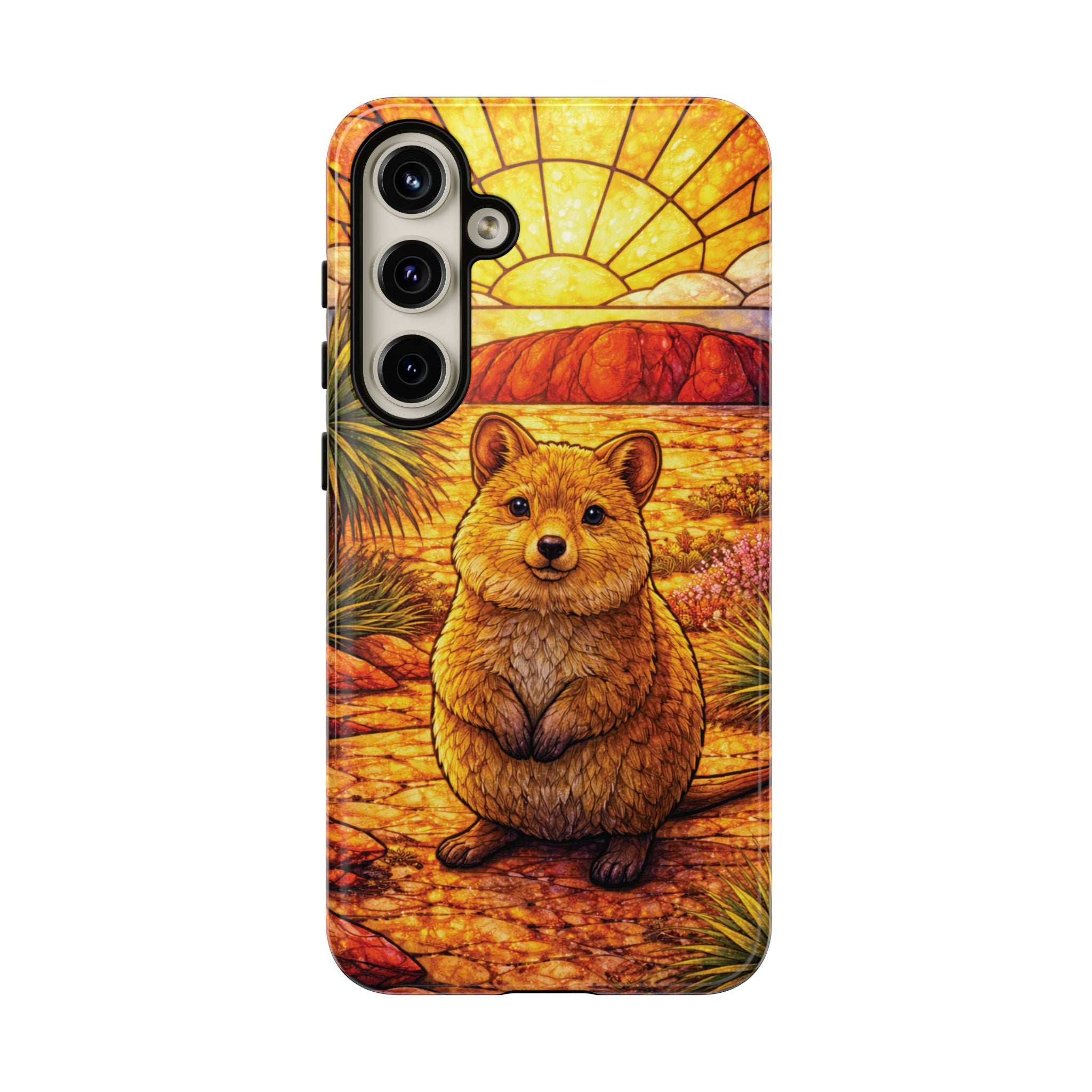 Quokka Stained-Glass Phone Case — Galaxy, iPhone & Pixel