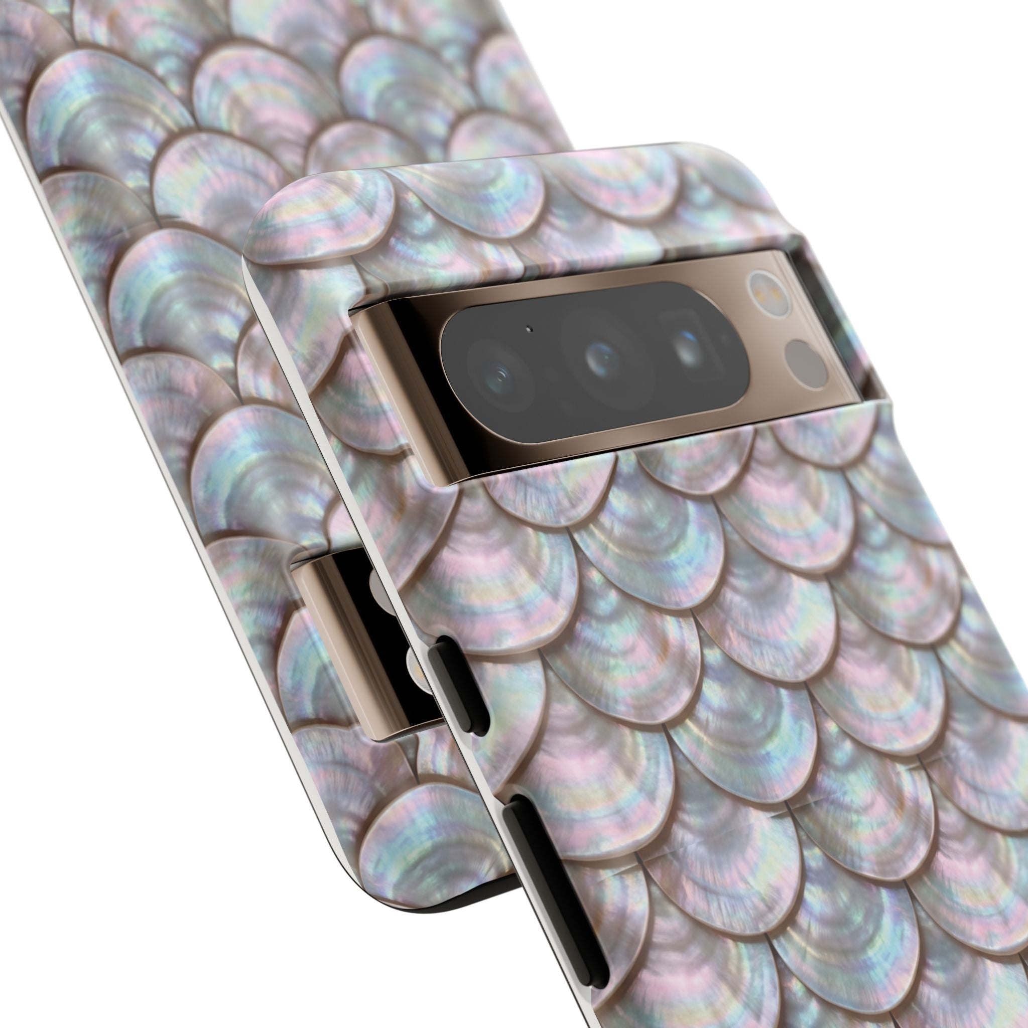 Mother of Pearl Scallop Scale Phone Case — Luxury Galaxy iPhone & Pixel