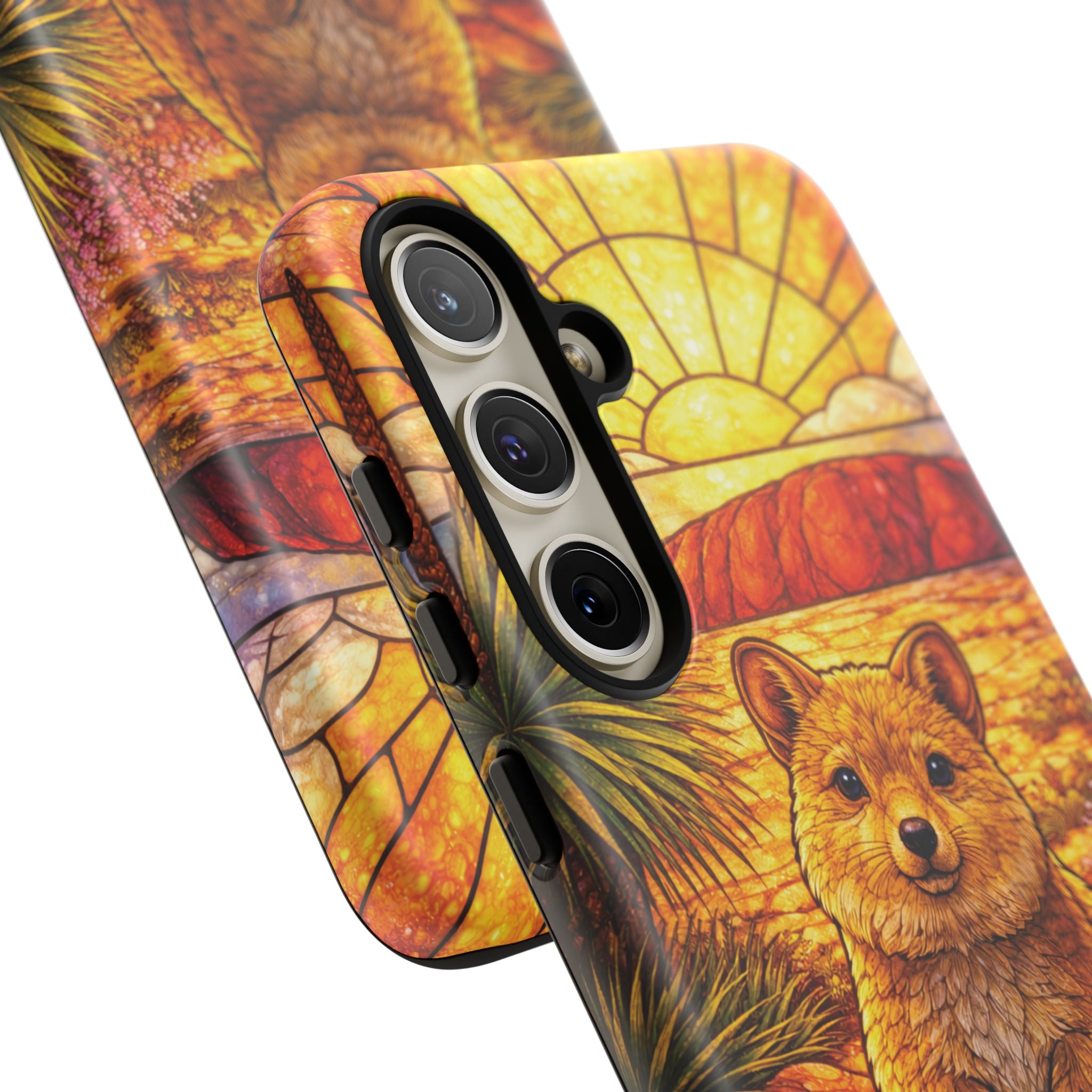 Quokka Stained-Glass Phone Case — Galaxy, iPhone & Pixel