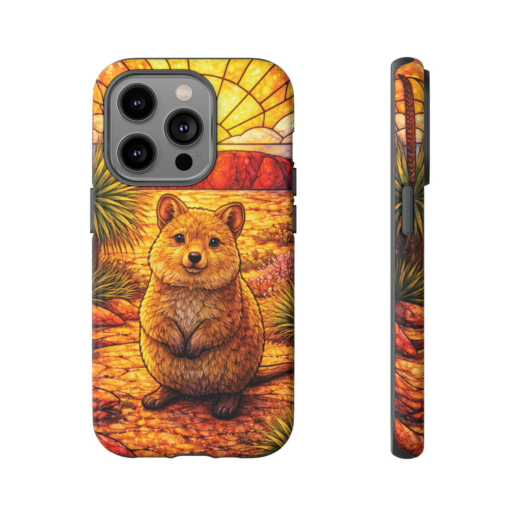 Quokka Stained-Glass Phone Case — Galaxy, iPhone & Pixel