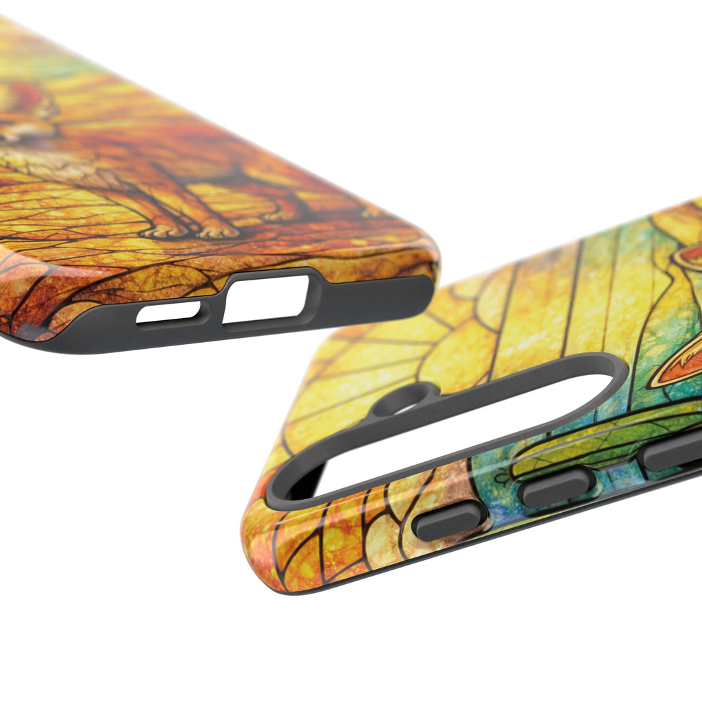 Desert Fox Stained Glass Phone Case — Galaxy & iPhone Pixel Compatible