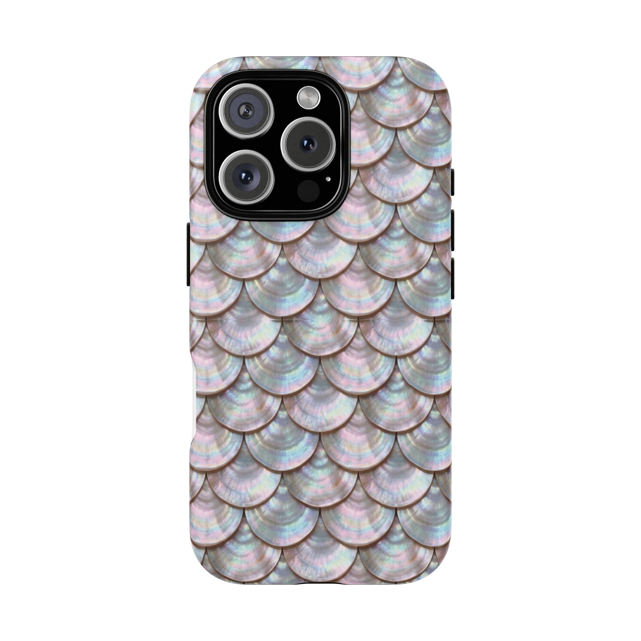 Mother of Pearl Scallop Scale Phone Case — Luxury Galaxy iPhone & Pixel
