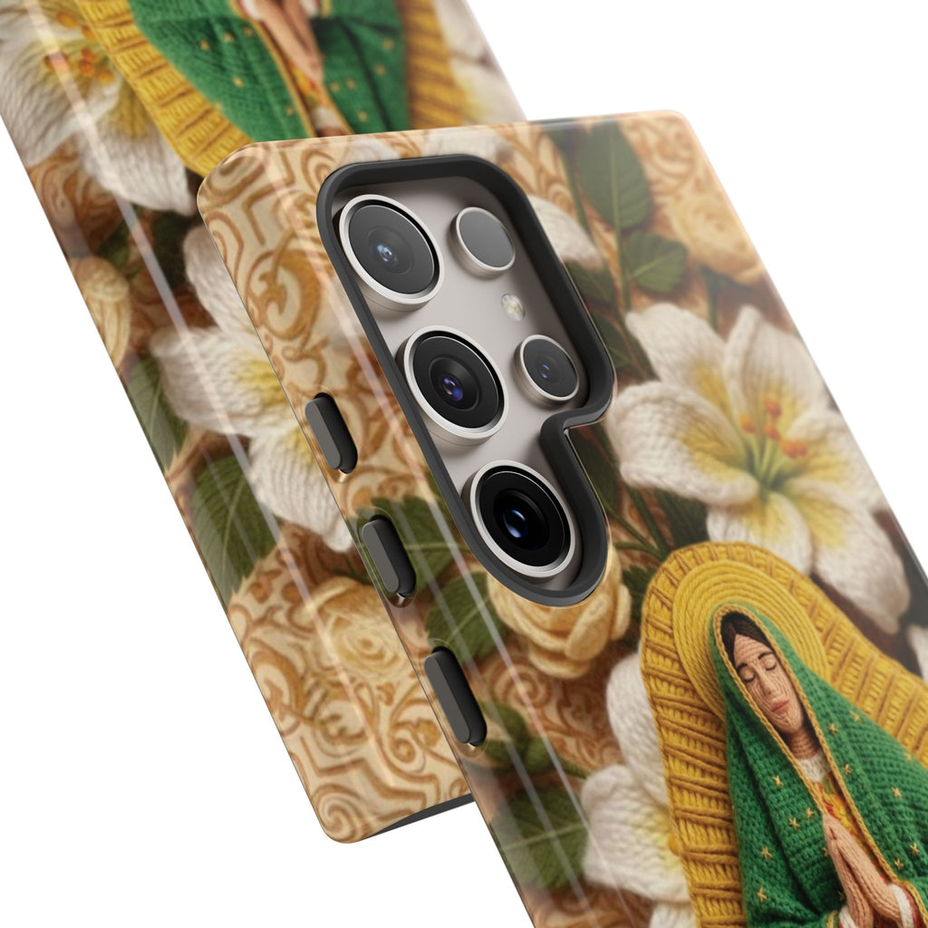 Sacred Our Lady of Guadalupe Virgin Mary Devotional Phone Case iPhone Samsung Galaxy Google Pixel Religious Textured Art Cover Gift