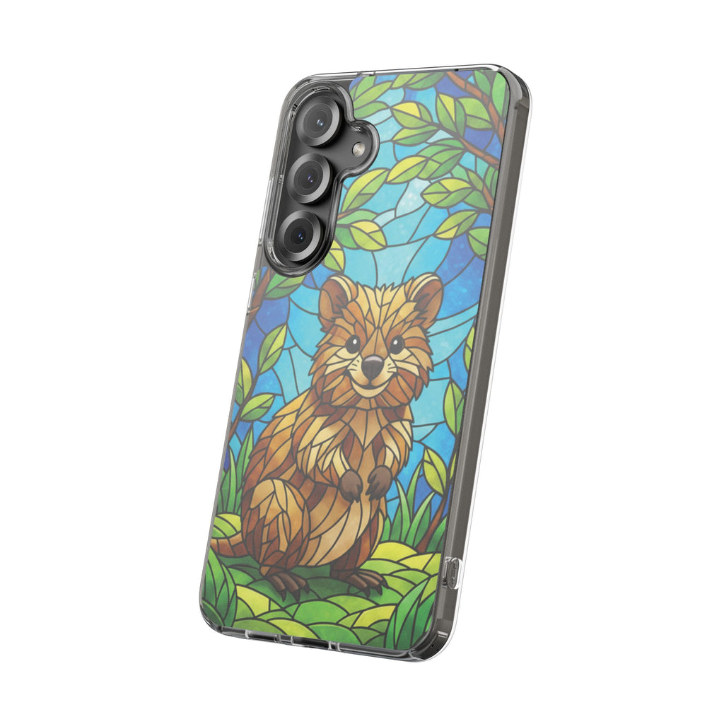 Quokka Phone Case Design Art Mobile Cover Phone Protection Device Skin Animal Print Stained Glass Art Australian Wildlife Gift Idea Phone
