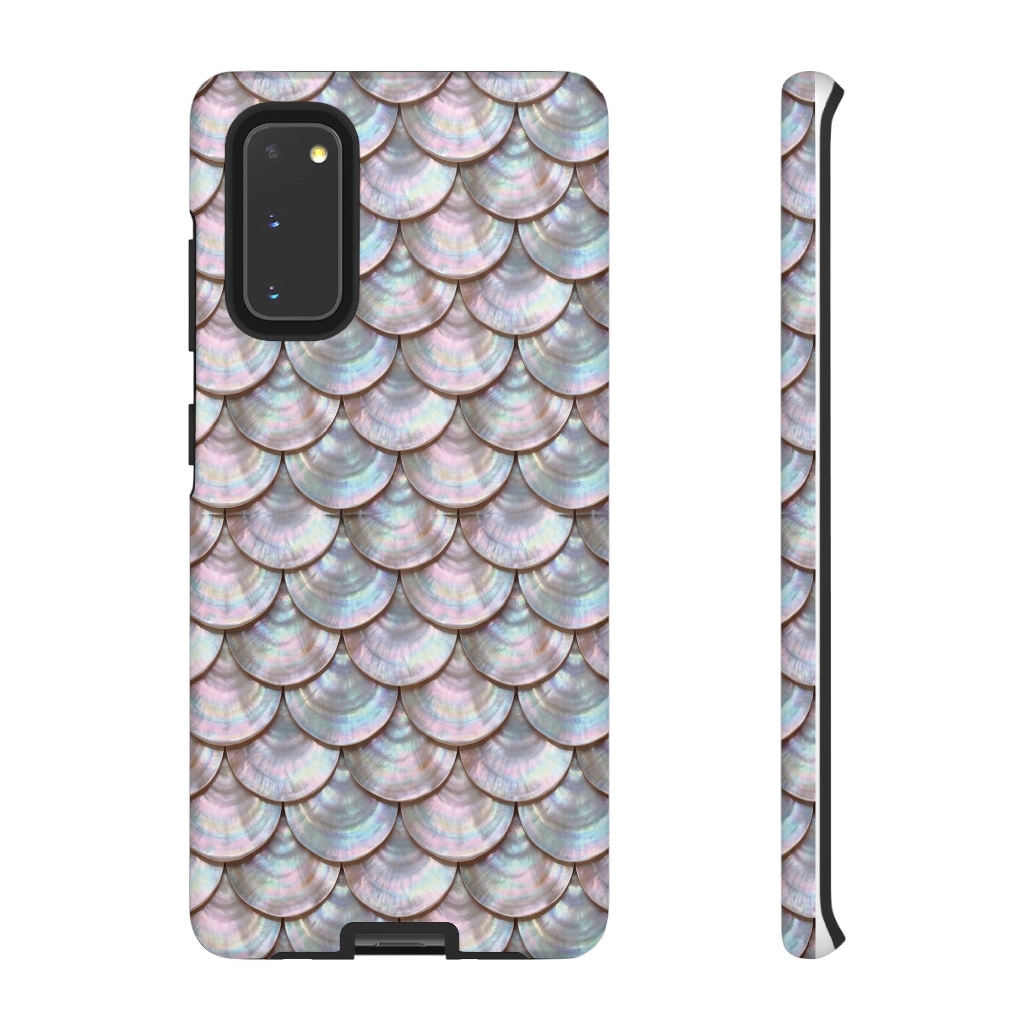 Mother of Pearl Scallop Scale Phone Case — Luxury Galaxy iPhone & Pixel