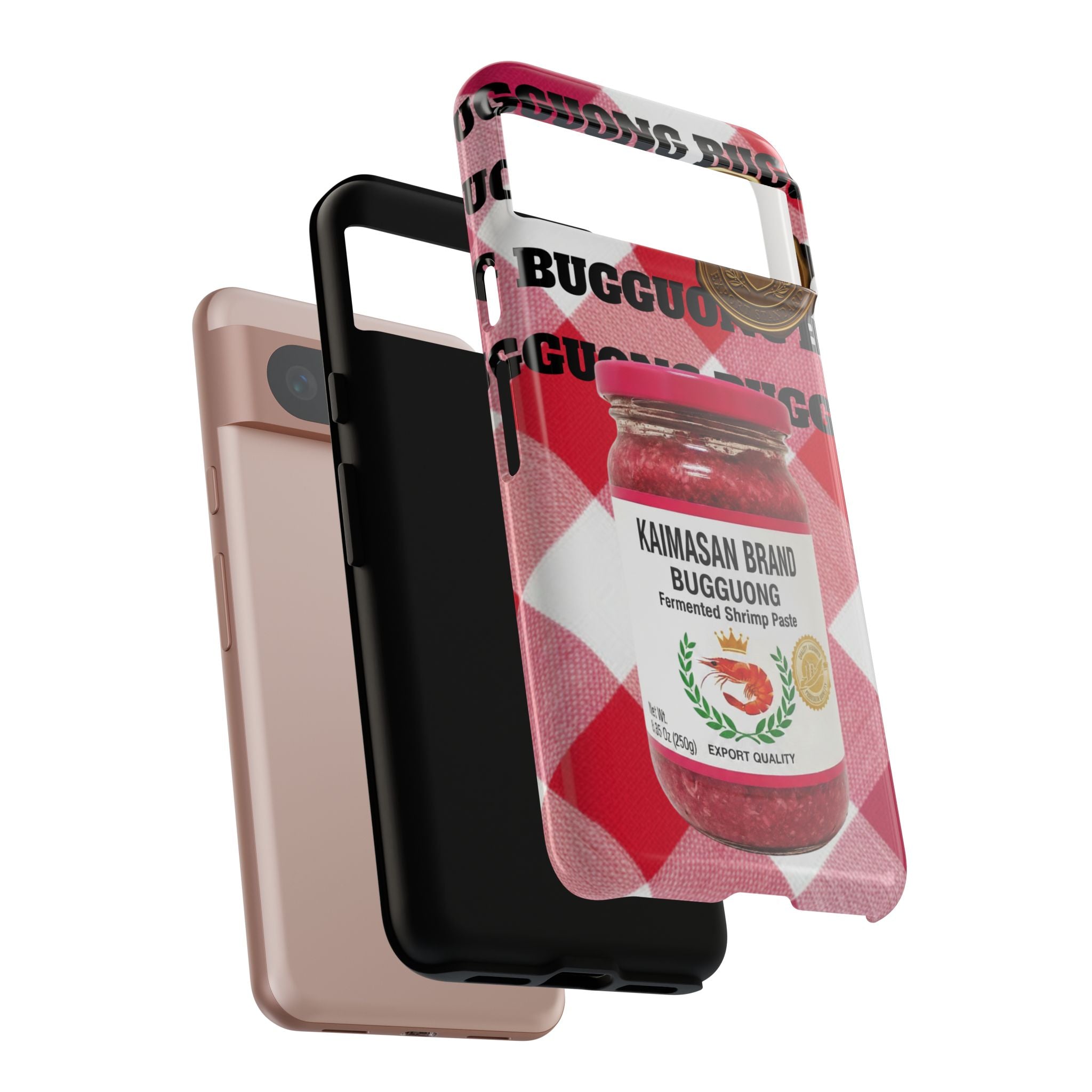 Red Gingham Phone Case Filipino Food Lover Gingham Pattern Phone Accessory Foodie Philippine Cuisine Lover Gift for Foodies