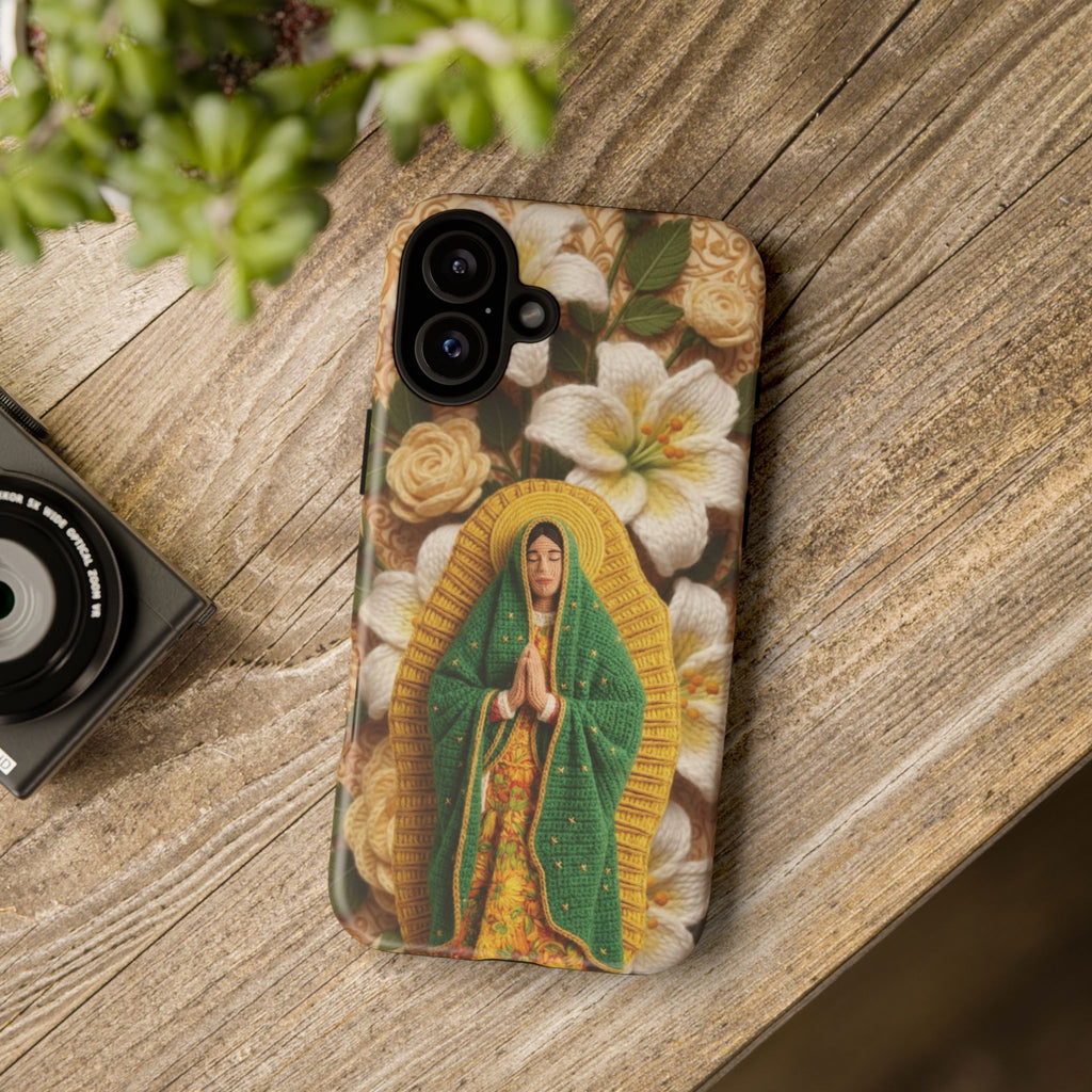 Sacred Our Lady of Guadalupe Virgin Mary Devotional Phone Case iPhone Samsung Galaxy Google Pixel Religious Textured Art Cover Gift