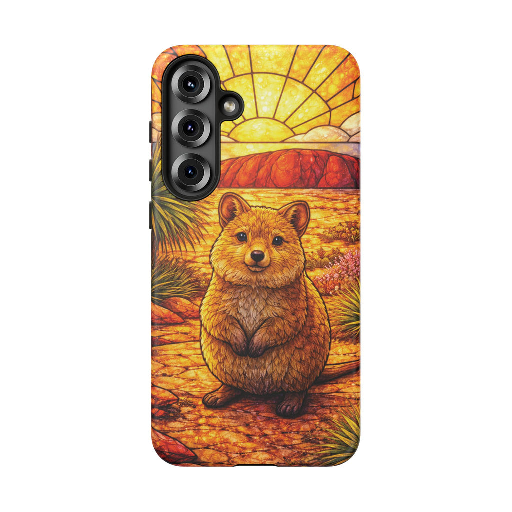 Quokka Stained-Glass Phone Case — Galaxy, iPhone & Pixel