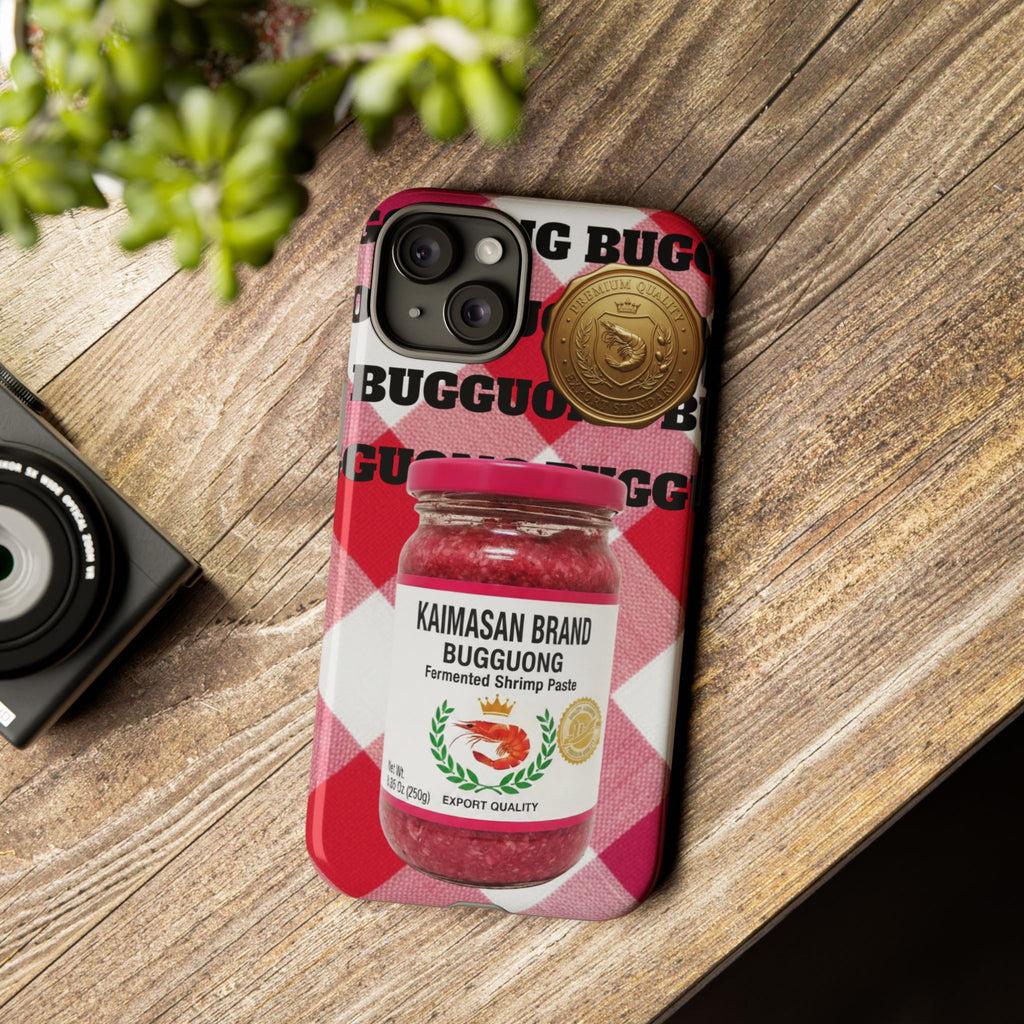 Red Gingham Phone Case Filipino Food Lover Gingham Pattern Phone Accessory Foodie Philippine Cuisine Lover Gift for Foodies