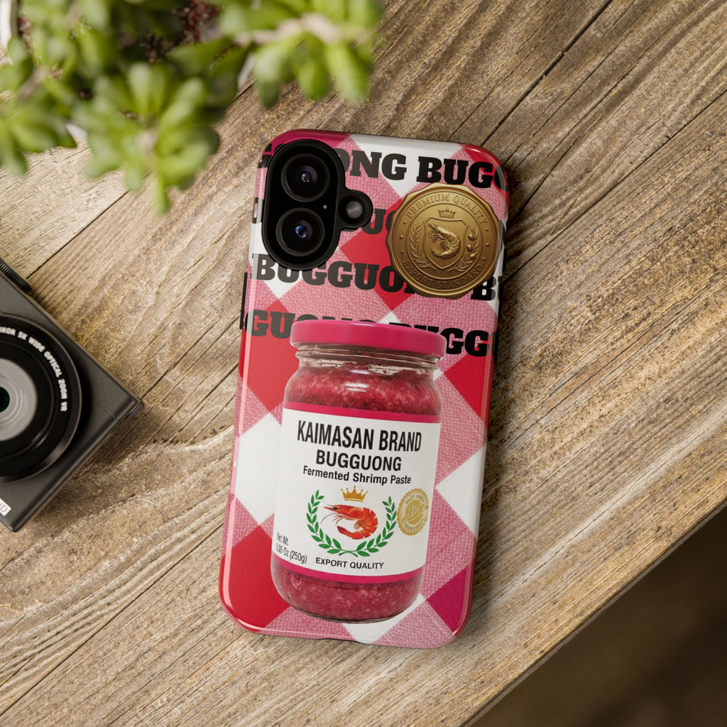 Red Gingham Phone Case Filipino Food Lover Gingham Pattern Phone Accessory Foodie Philippine Cuisine Lover Gift for Foodies