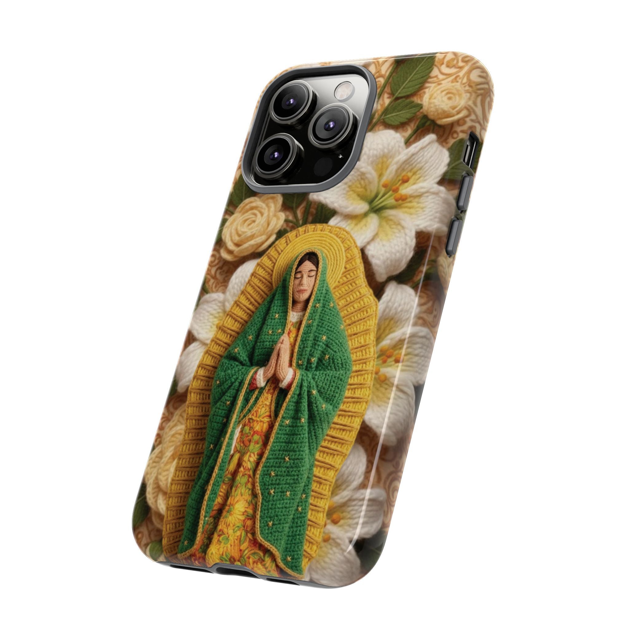 Sacred Our Lady of Guadalupe Virgin Mary Devotional Phone Case iPhone Samsung Galaxy Google Pixel Religious Textured Art Cover Gift