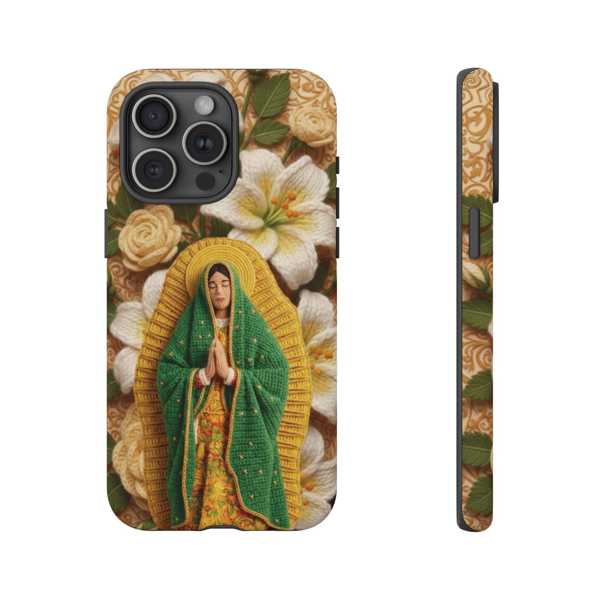 Sacred Our Lady of Guadalupe Virgin Mary Devotional Phone Case iPhone Samsung Galaxy Google Pixel Religious Textured Art Cover Gift