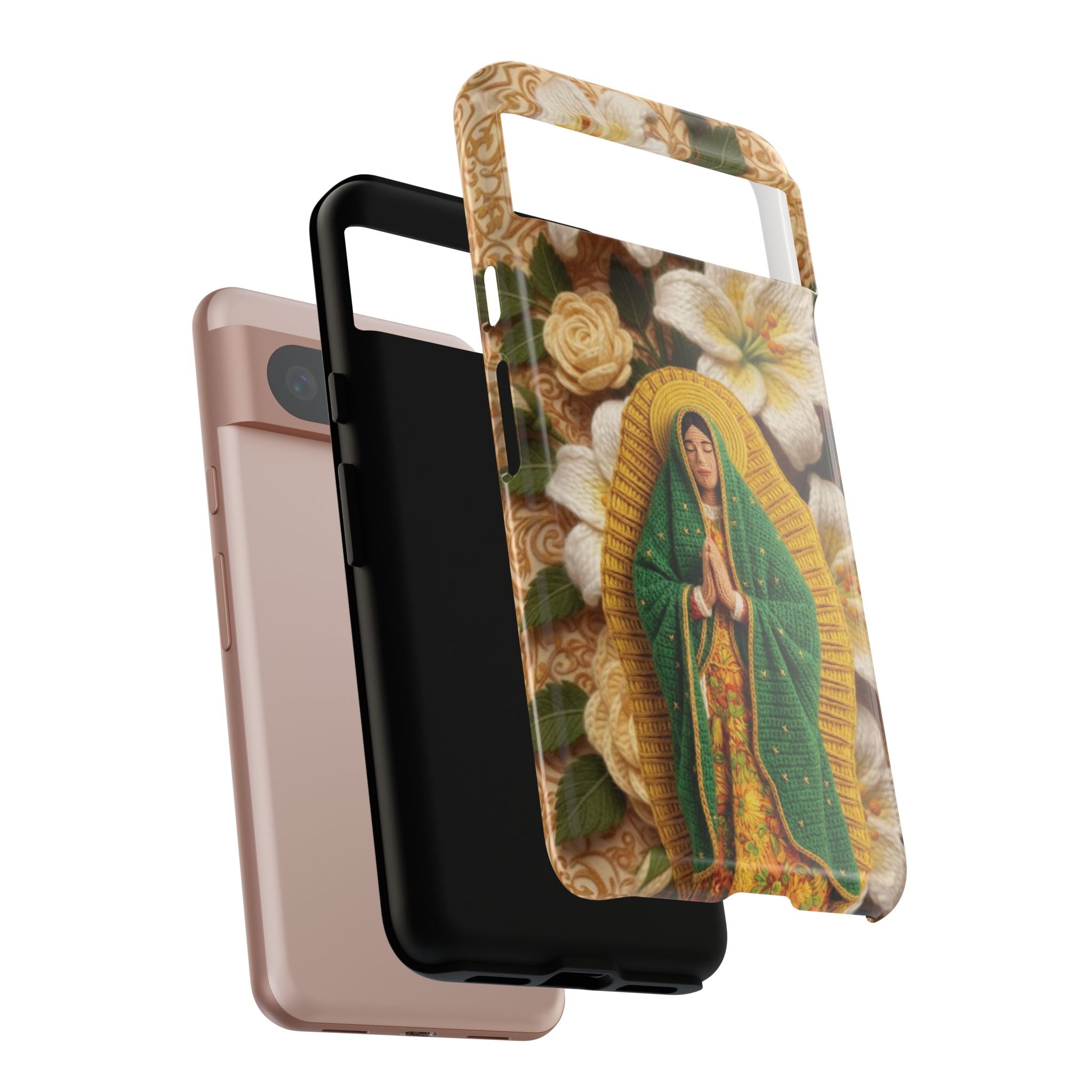Sacred Our Lady of Guadalupe Virgin Mary Devotional Phone Case iPhone Samsung Galaxy Google Pixel Religious Textured Art Cover Gift