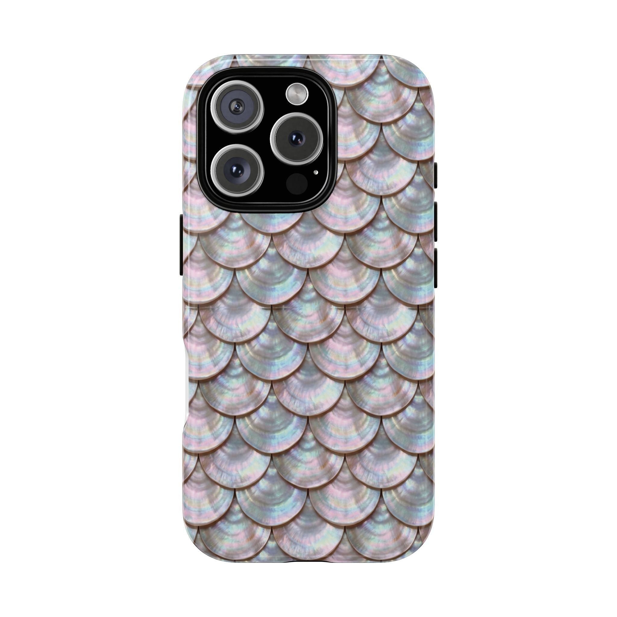 Mother of Pearl Scallop Scale Phone Case — Luxury Galaxy iPhone & Pixel