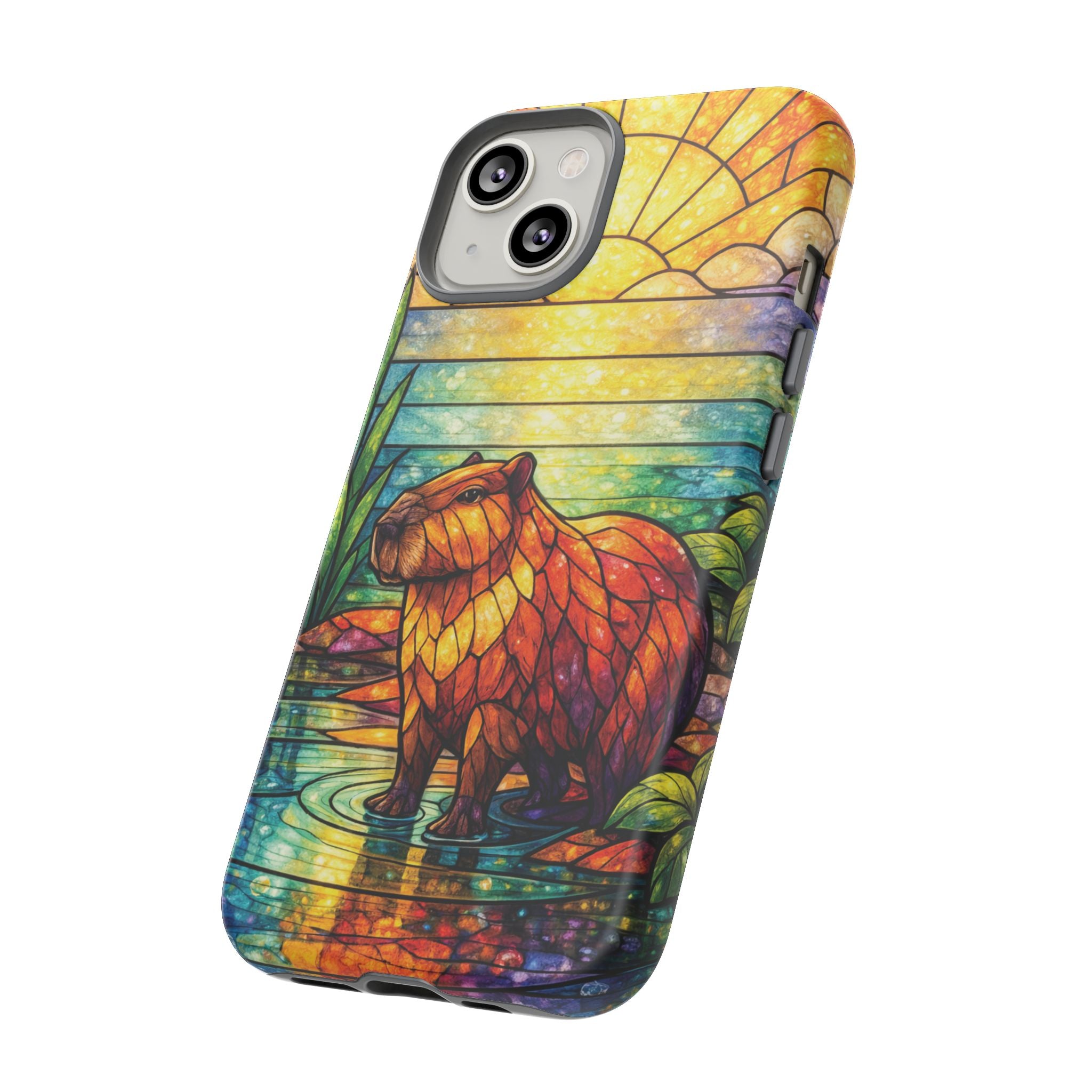Capybara Stained Glass Galaxy Phone Case — "Tough Cases"