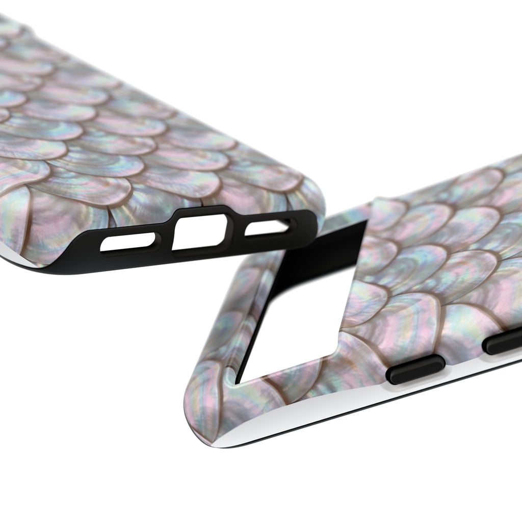 Mother of Pearl Scallop Scale Phone Case — Luxury Galaxy iPhone & Pixel