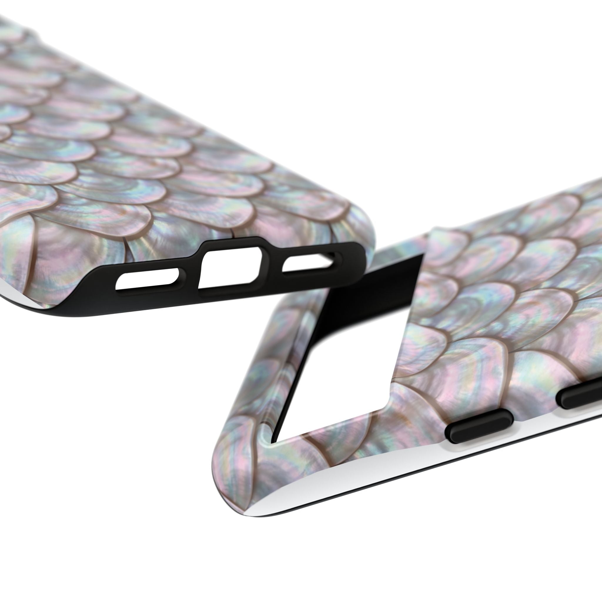 Mother of Pearl Scallop Scale Phone Case — Luxury Galaxy iPhone & Pixel