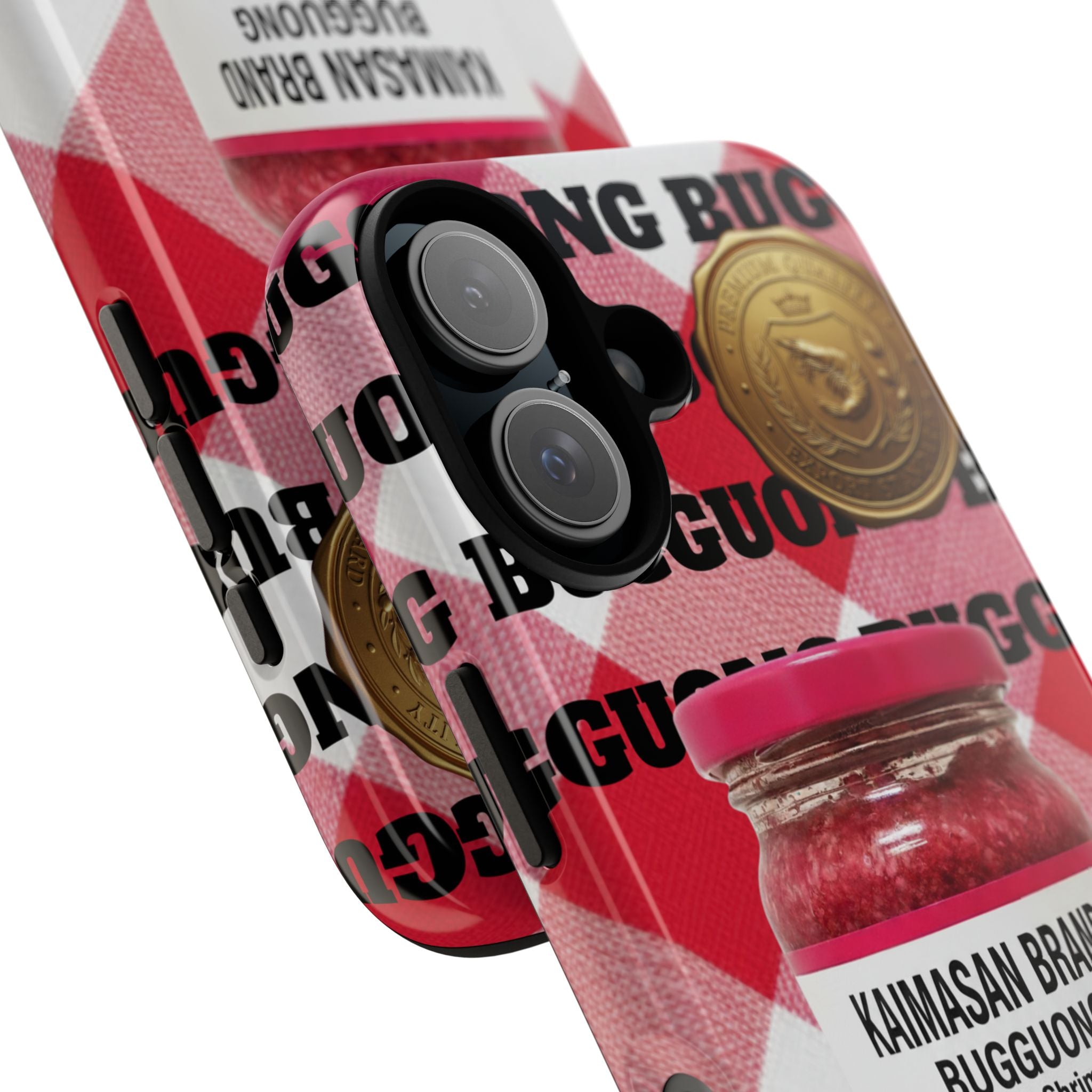 Red Gingham Phone Case Filipino Food Lover Gingham Pattern Phone Accessory Foodie Philippine Cuisine Lover Gift for Foodies