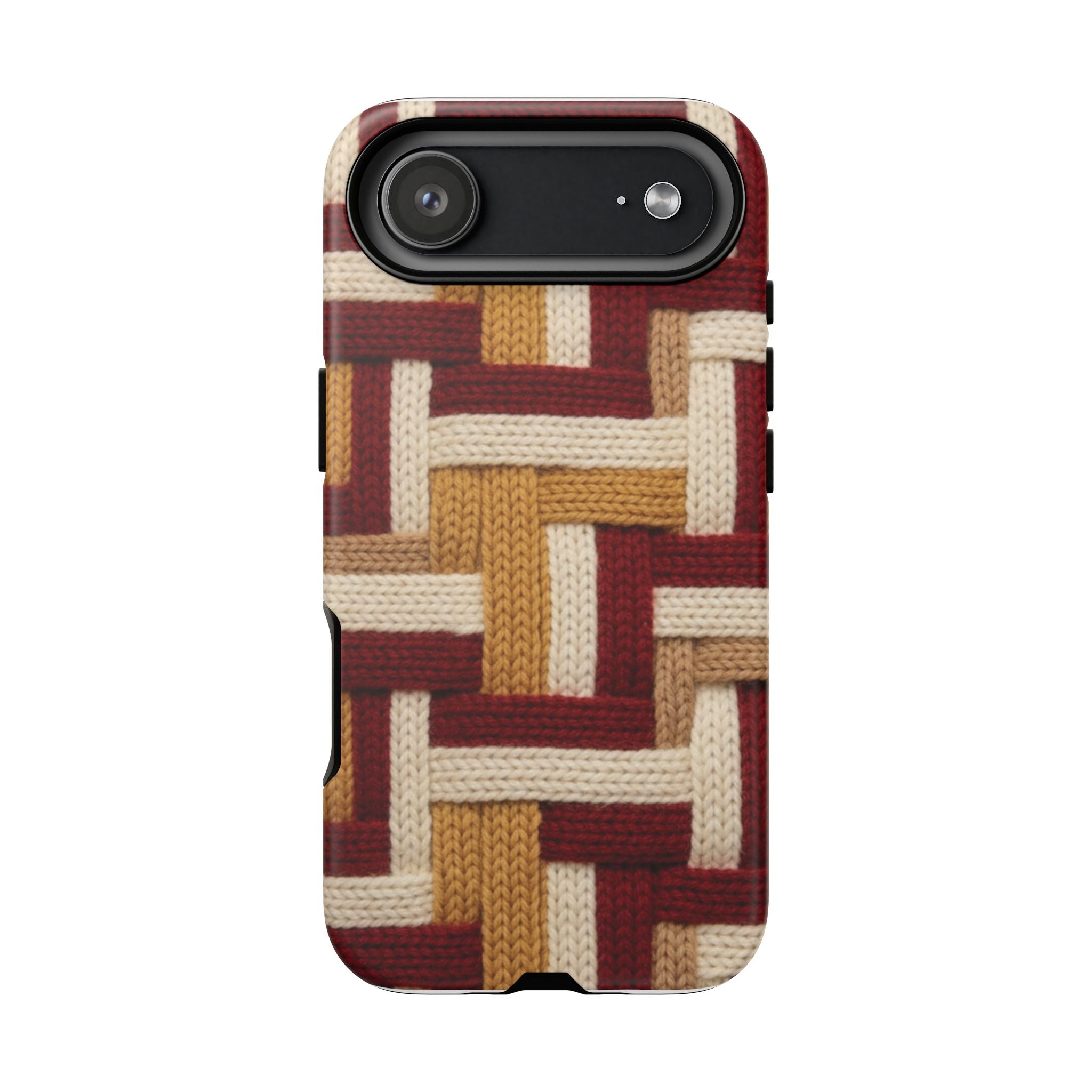 Yarn Pattern Phone Case Cozy Knit Texture Smartphone Protective Cover Elegant Design Mobile Device Cases for Samsung iPhone Pixel Models