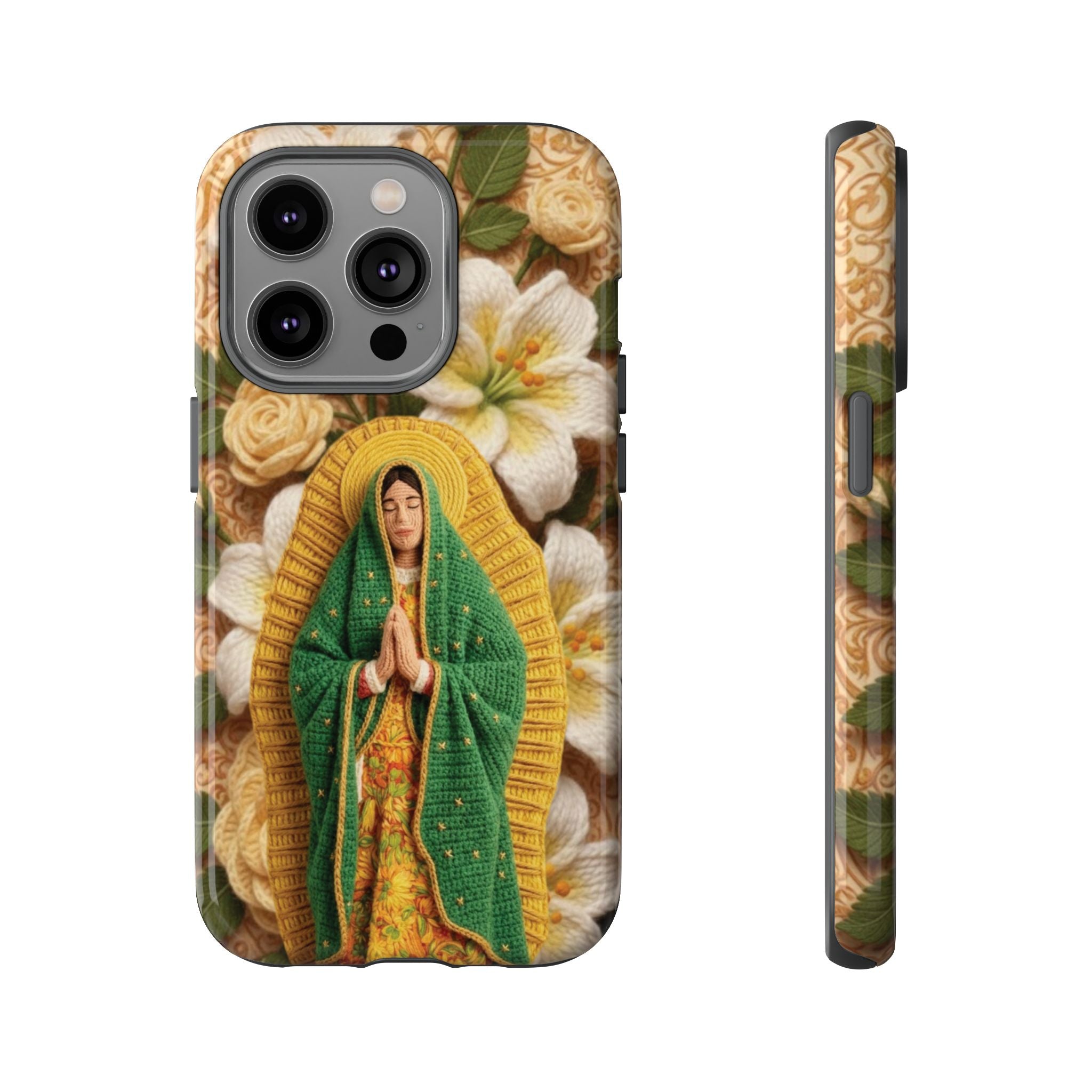Sacred Our Lady of Guadalupe Virgin Mary Devotional Phone Case iPhone Samsung Galaxy Google Pixel Religious Textured Art Cover Gift