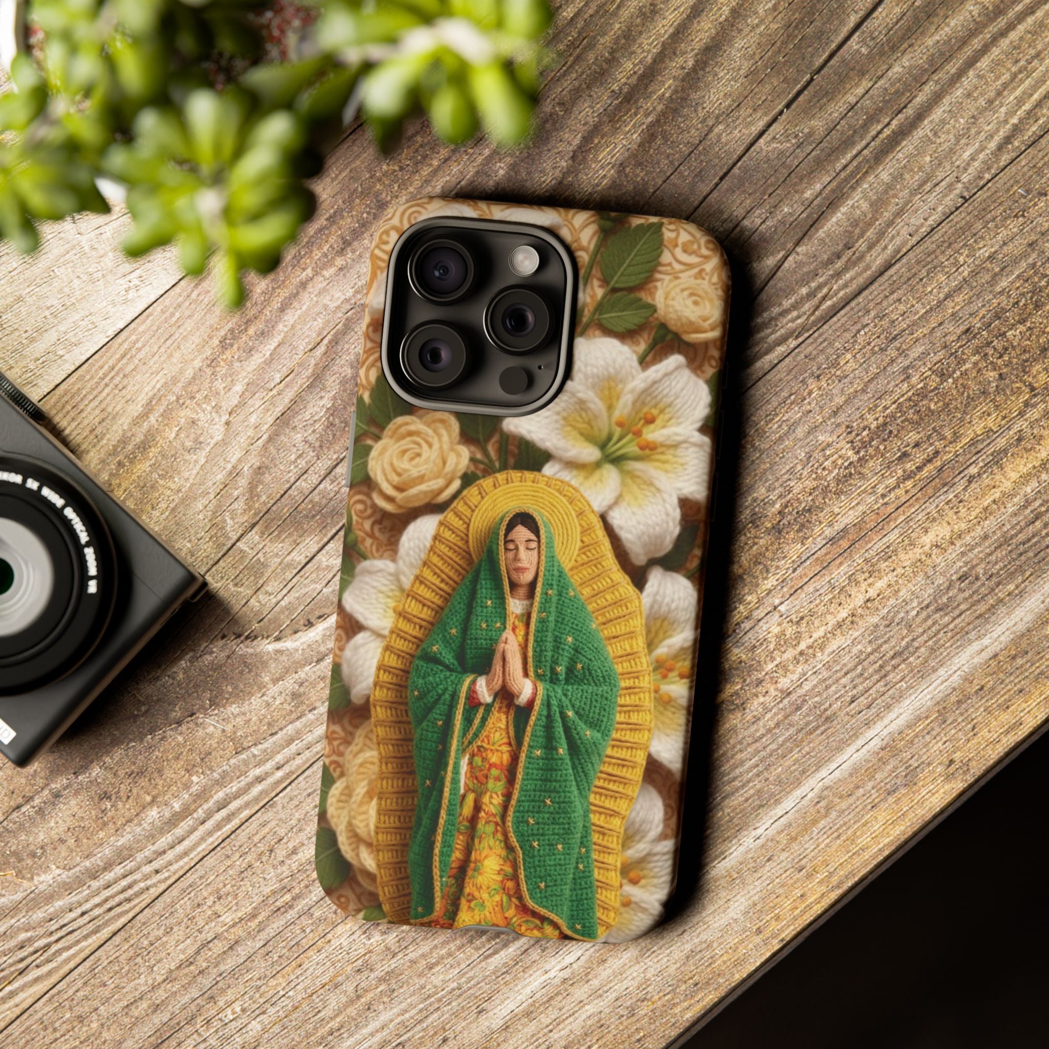 Sacred Our Lady of Guadalupe Virgin Mary Devotional Phone Case iPhone Samsung Galaxy Google Pixel Religious Textured Art Cover Gift