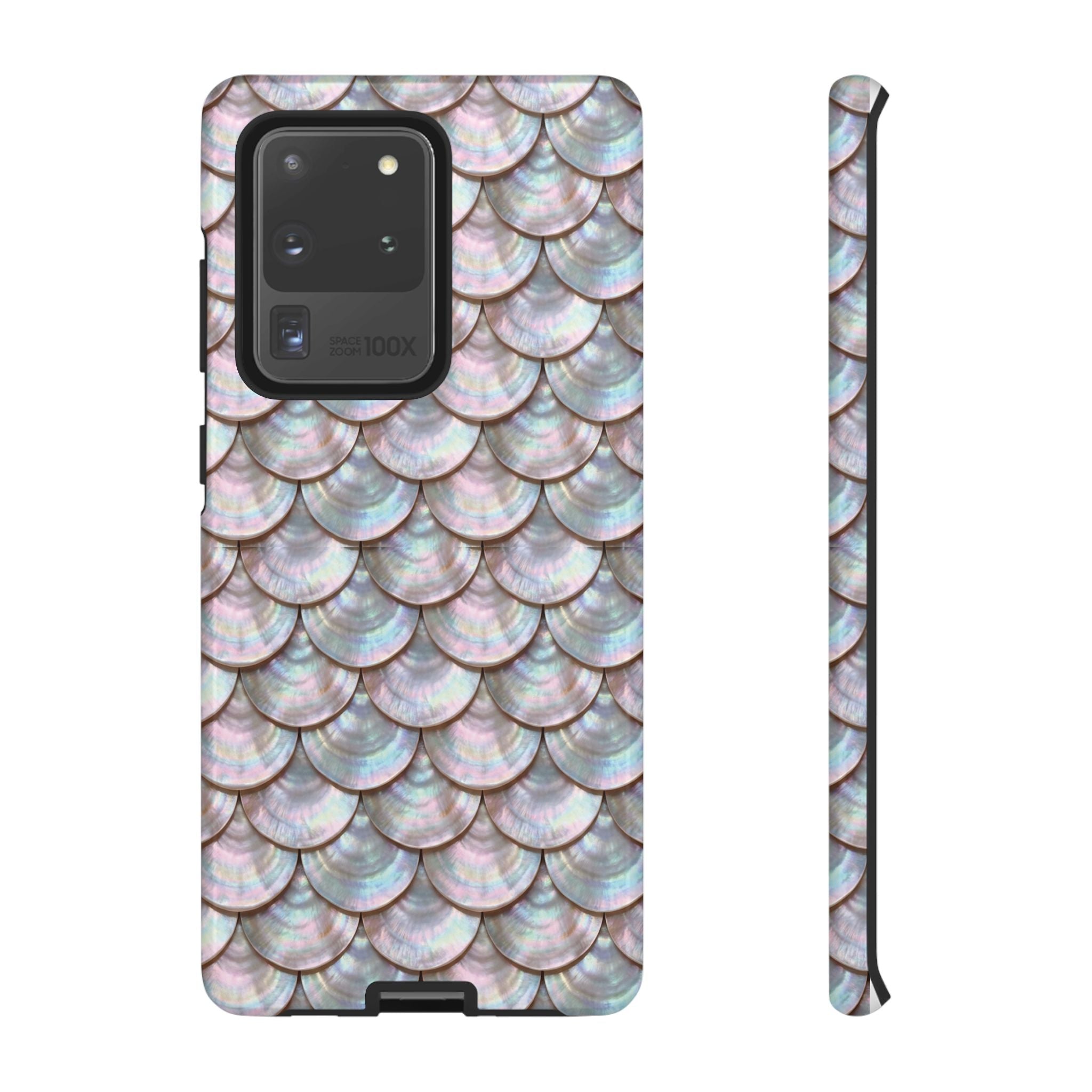 Mother of Pearl Scallop Scale Phone Case — Luxury Galaxy iPhone & Pixel