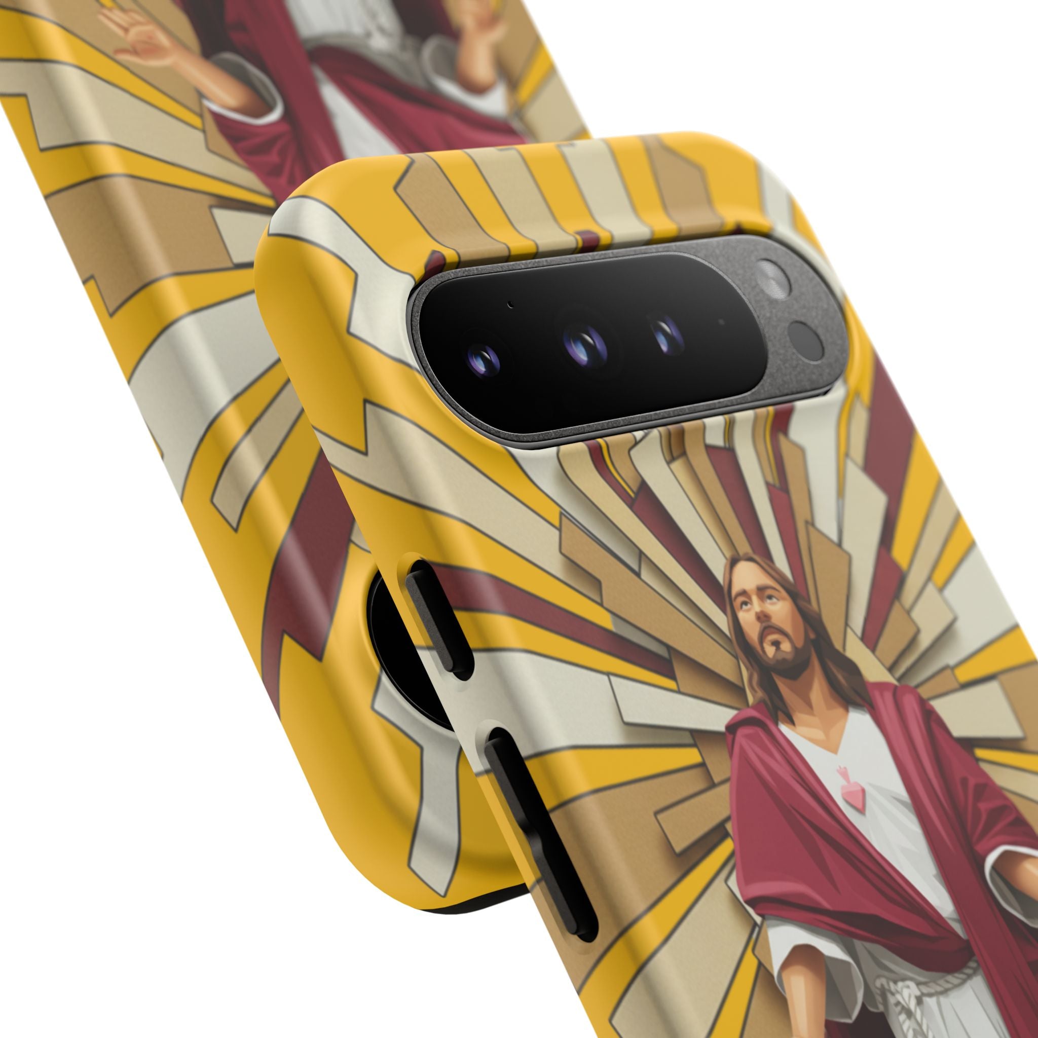 Radiant Jesus Art Phone Case | Christian Faith Inspirational Protective Cover