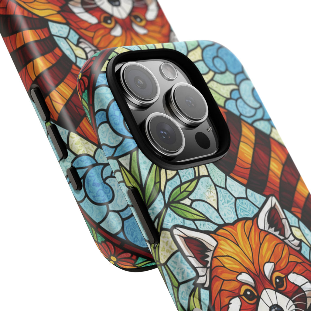 Red Panda Stained Glass Phone Case | Samsung iPhone Pixel