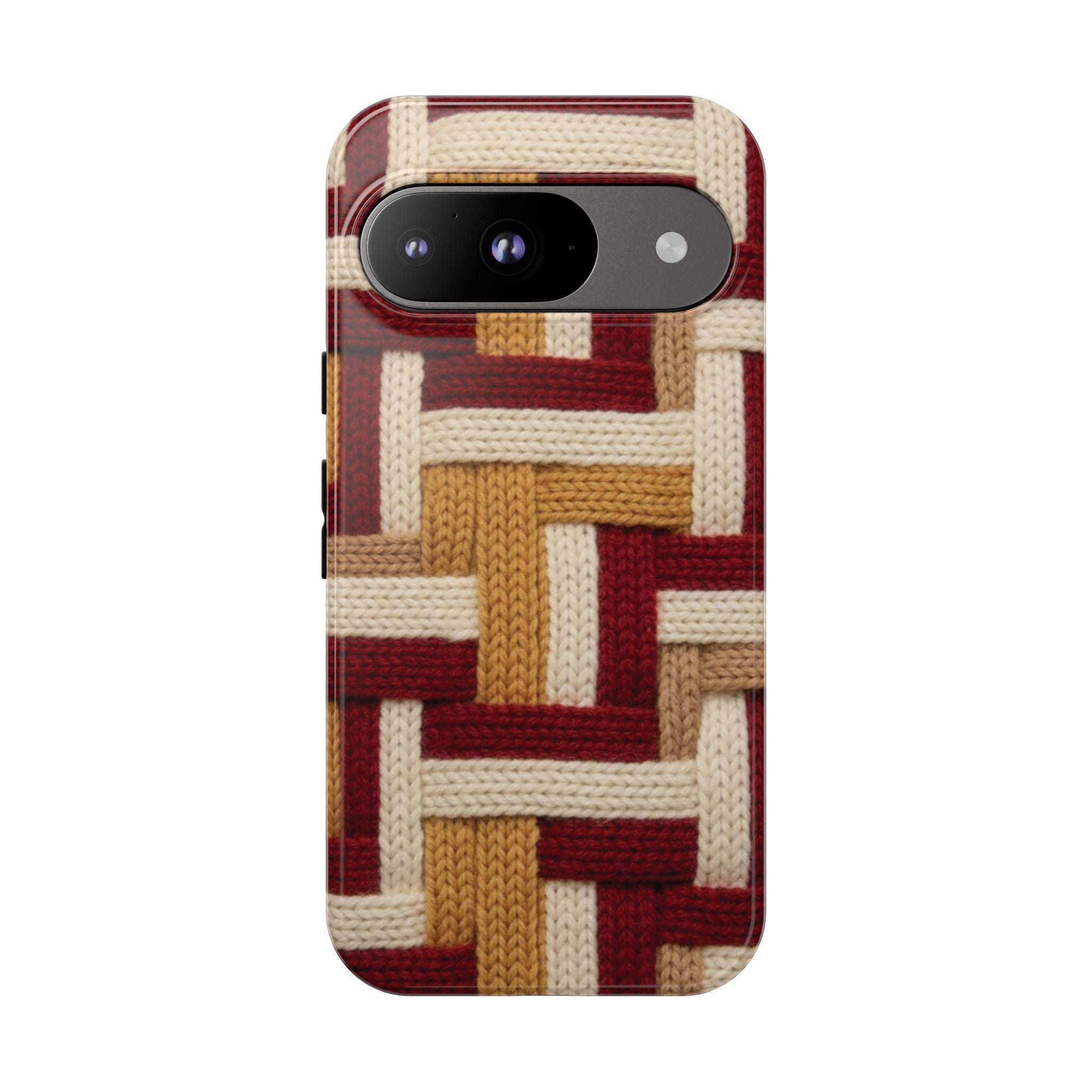 Yarn Pattern Phone Case Cozy Knit Texture Smartphone Protective Cover Elegant Design Mobile Device Cases for Samsung iPhone Pixel Models