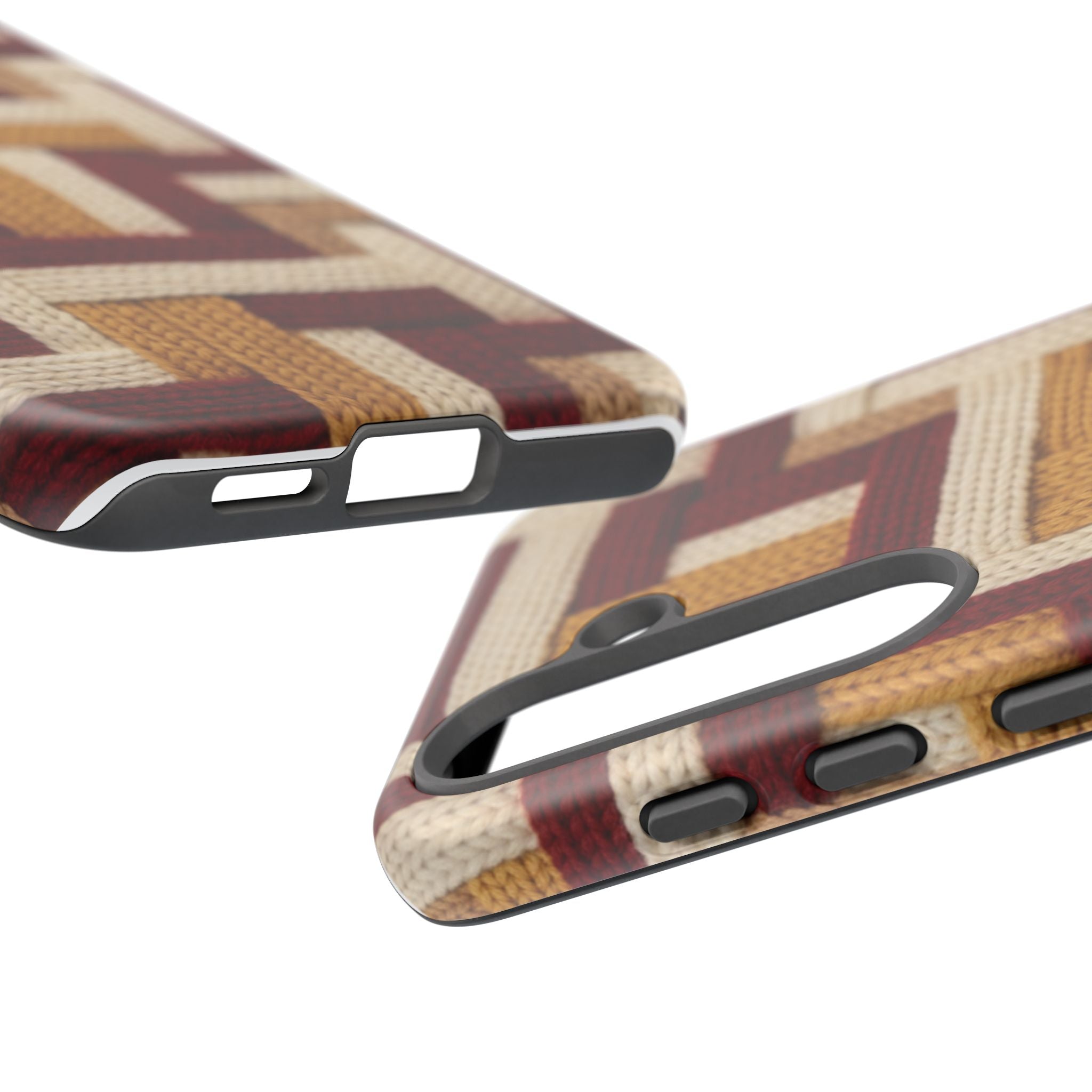 Yarn Pattern Phone Case Cozy Knit Texture Smartphone Protective Cover Elegant Design Mobile Device Cases for Samsung iPhone Pixel Models