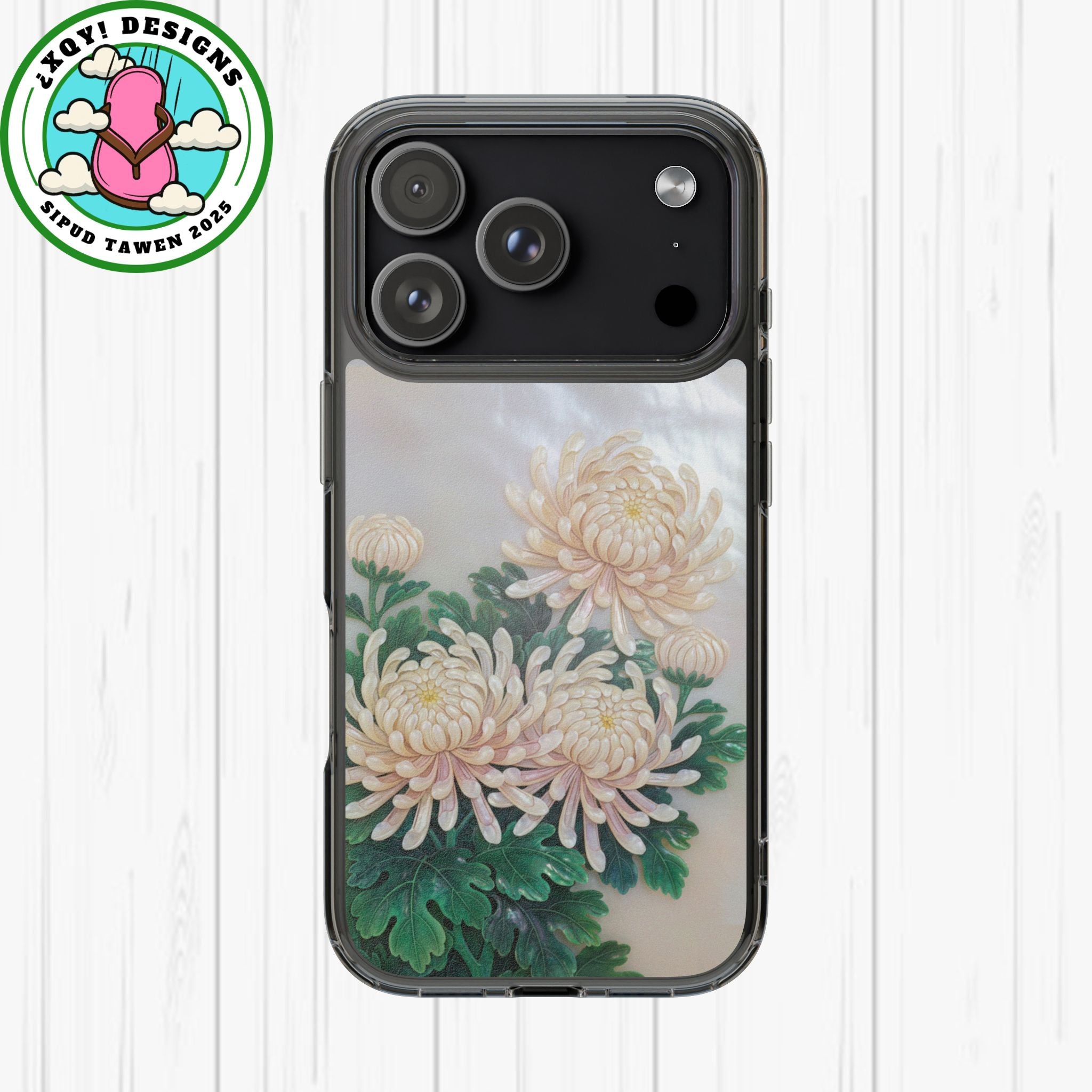Mother of pearl inlay Phone Case Nacre art panel Chinese mother of pearl flowers Chrysanthemum wall art design elegant luxury  gift