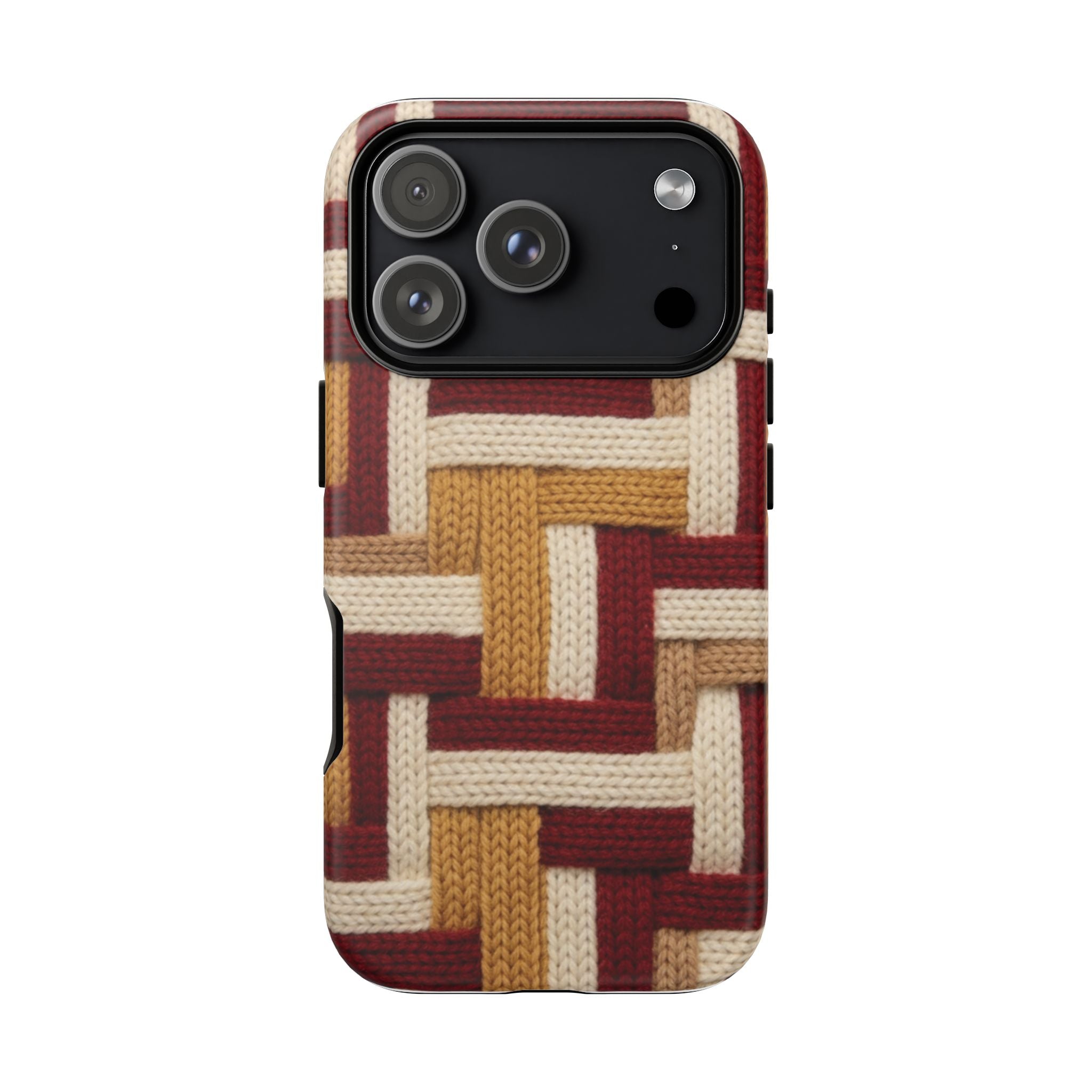 Yarn Pattern Phone Case Cozy Knit Texture Smartphone Protective Cover Elegant Design Mobile Device Cases for Samsung iPhone Pixel Models